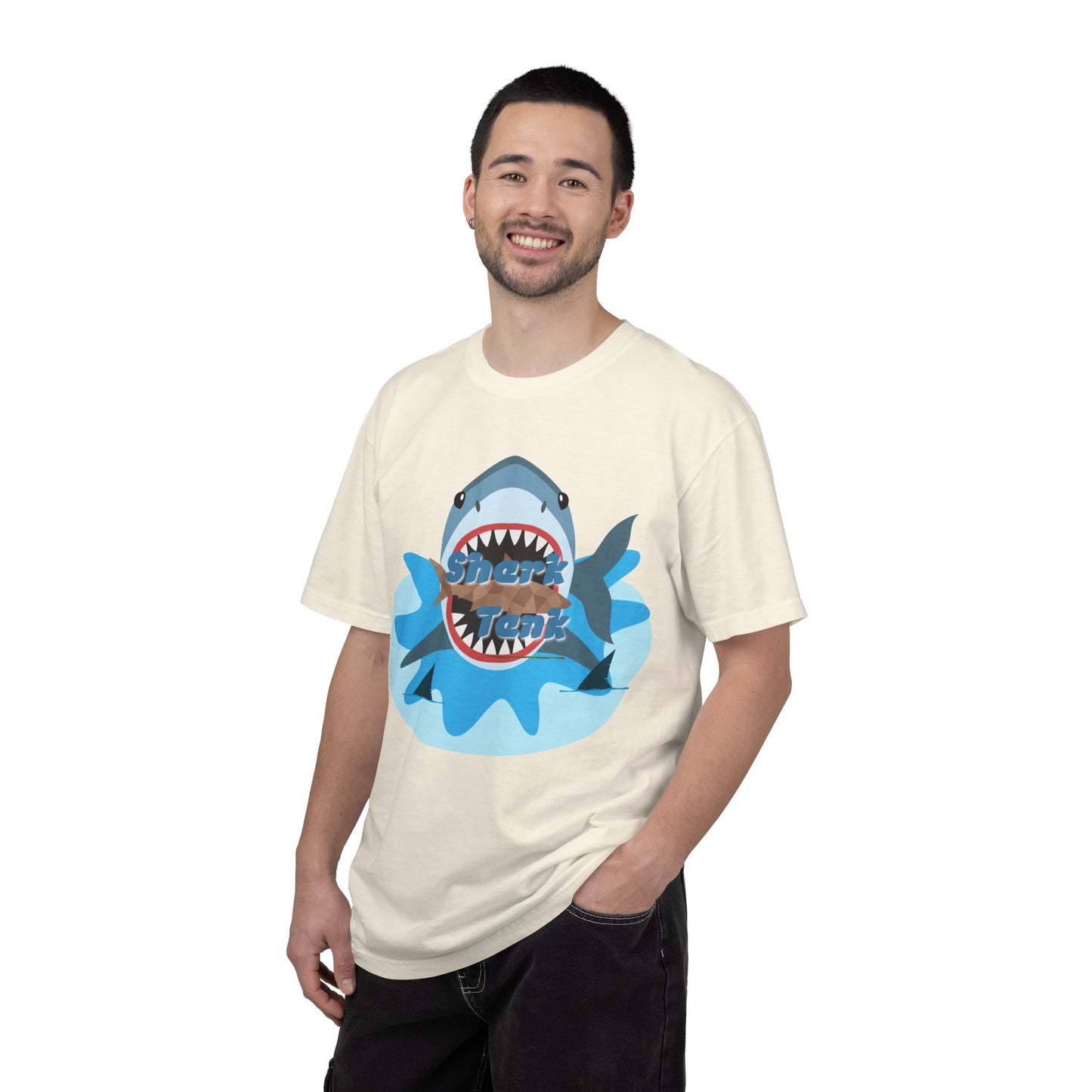 Shark Graphic T-Shirt — 'Shark' Ocean Illustration Tee