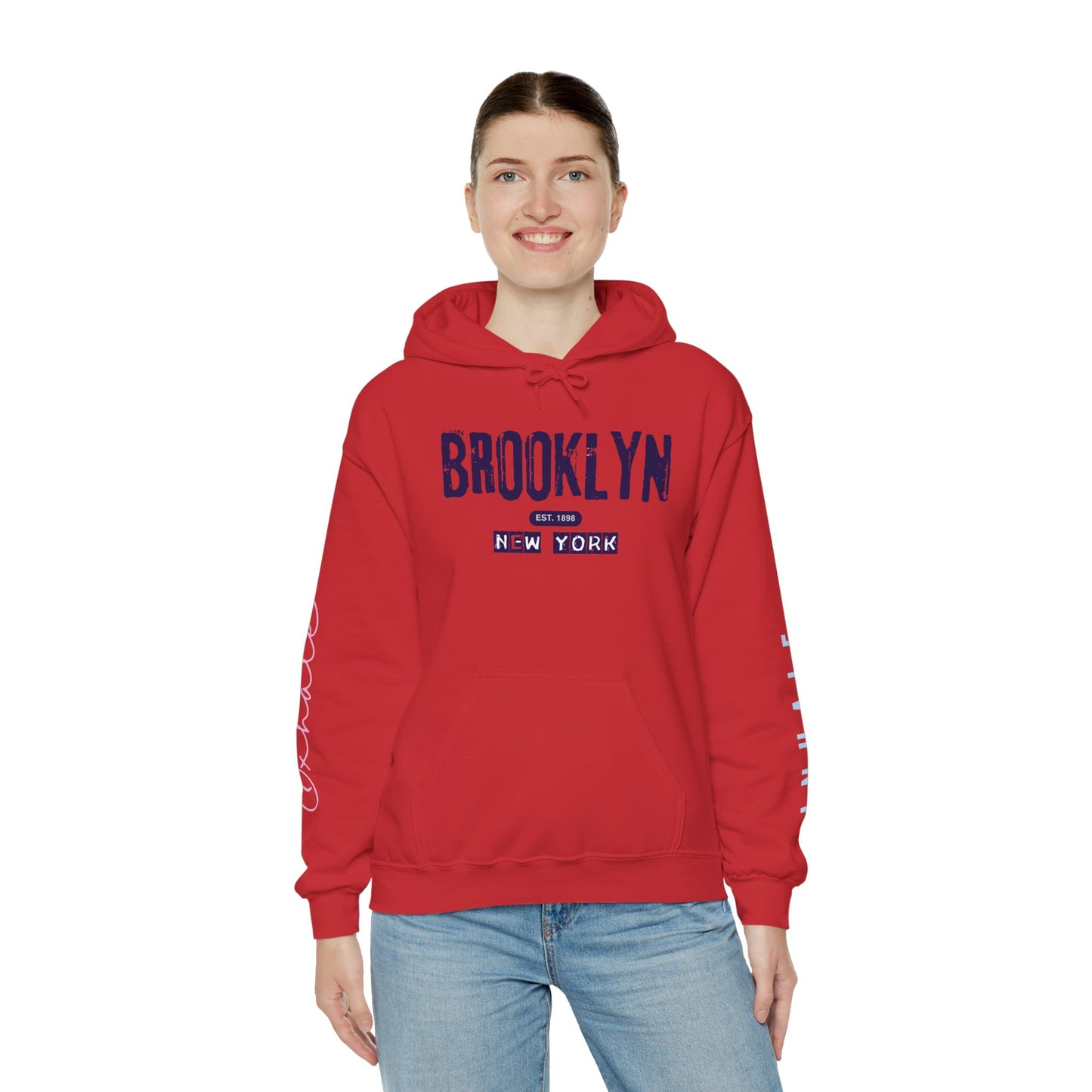 Brooklyn NY Vintage Logo Hoodie — New York City Streetwear Pullover