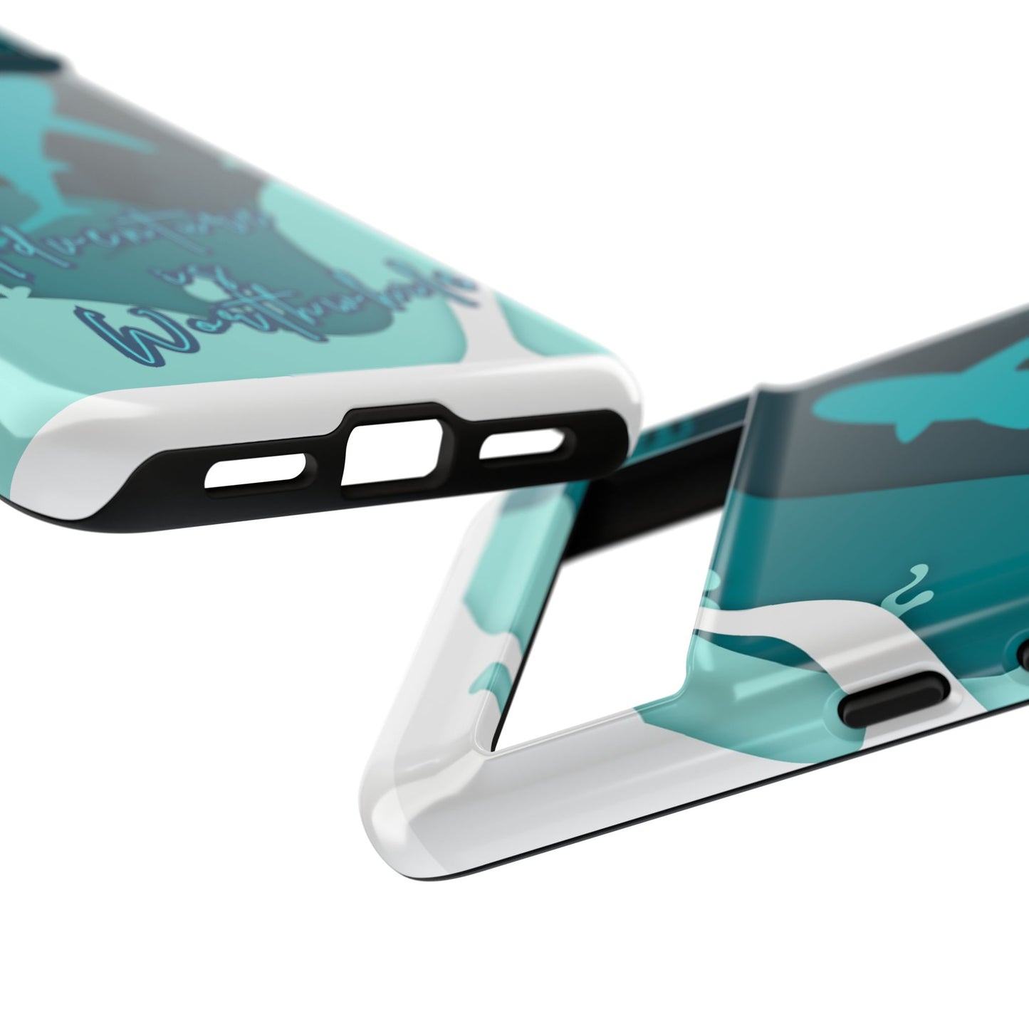 Blue Ocean Phone Case - "Adventure is Worthwhile" Teal Protective Cover