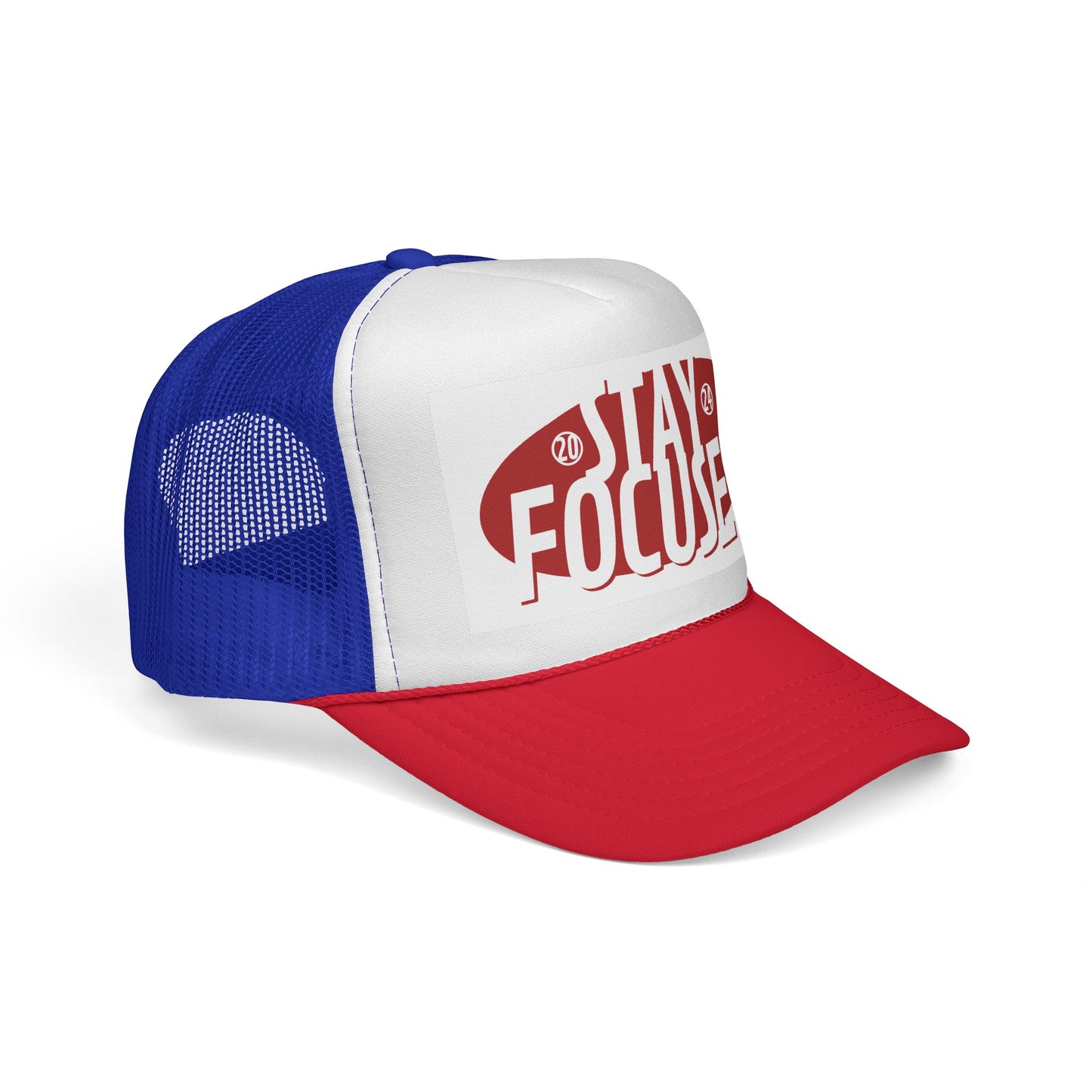 Stay Focused Trucker Cap — Motivational Mesh Hat for Productivity & Daily Wear