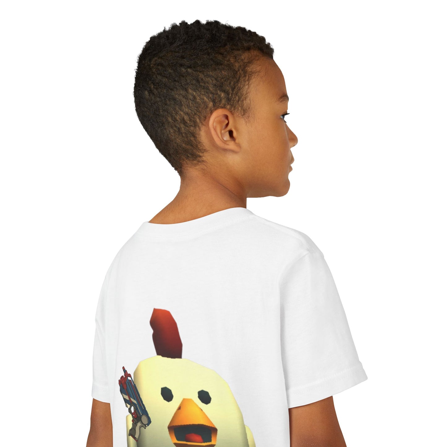 Youth Tee — Cute Chicken Gun Character Kids T-Shirt