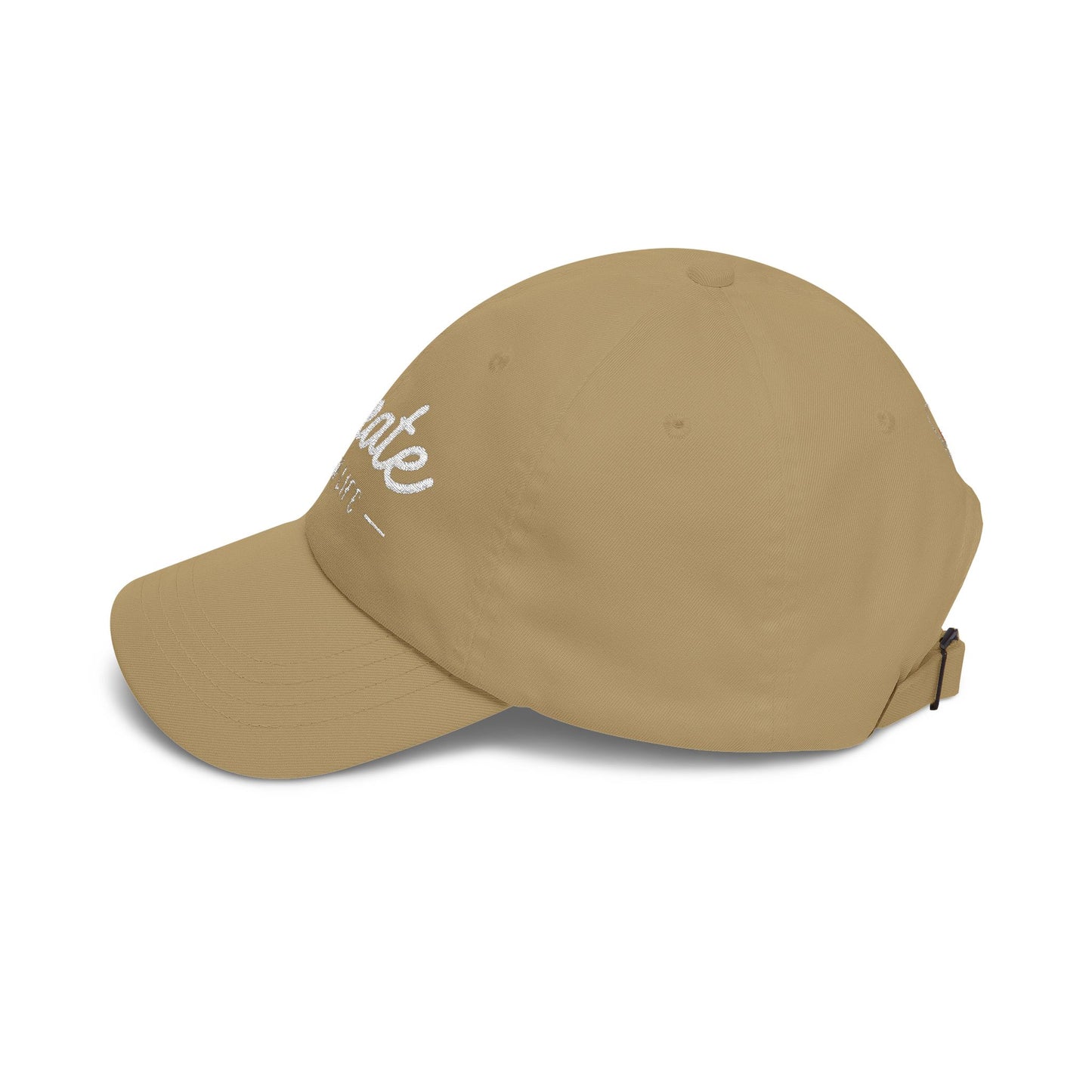 Create New Life — Embroidered White Baseball Cap for Regular Use