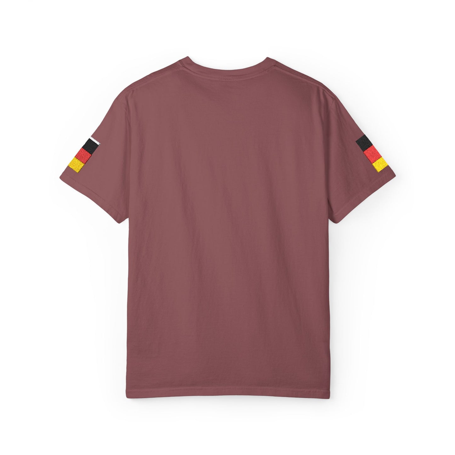 Germany Flag Pocket T-Shirt — German Pride Tee with Sleeve Flags