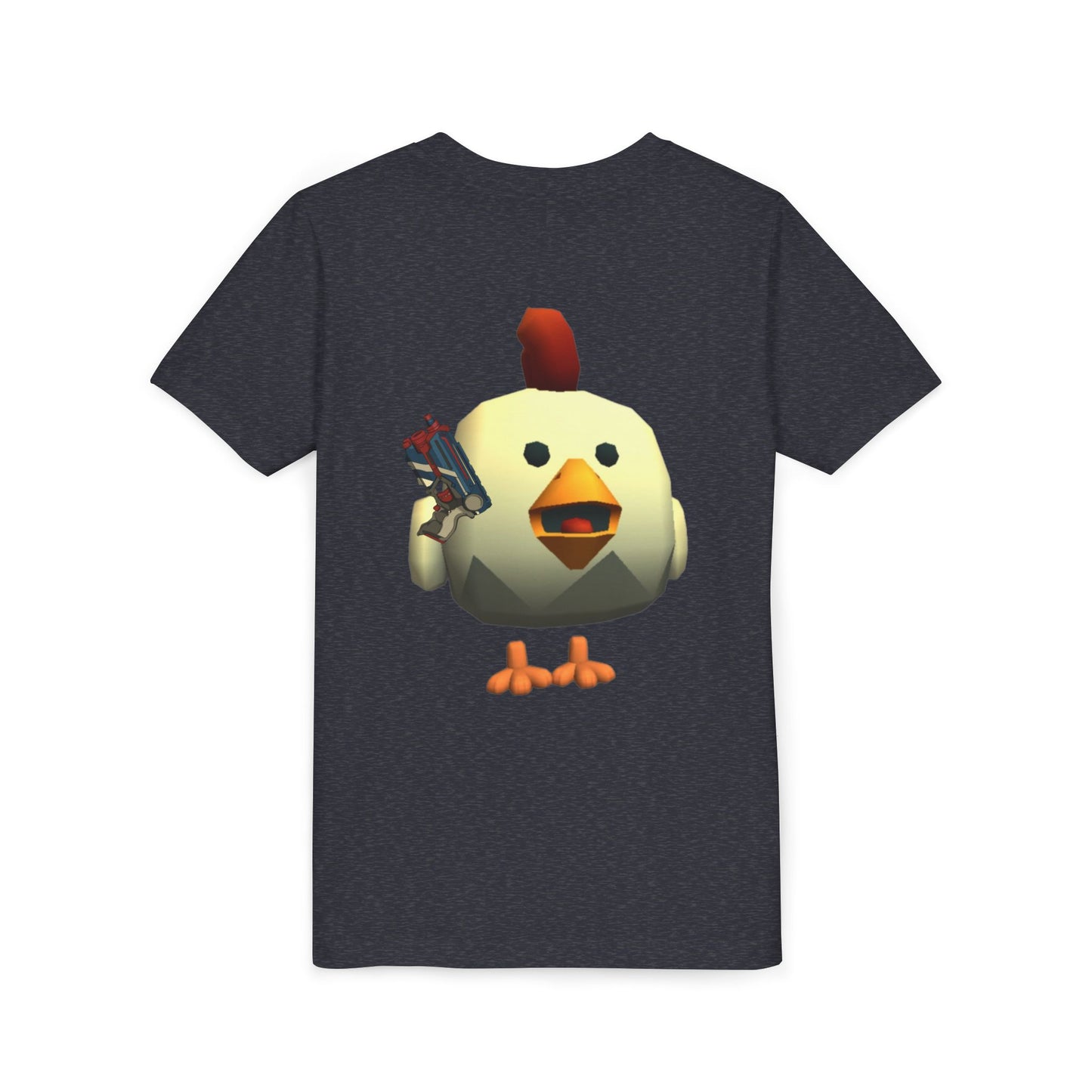 Youth Tee — Cute Chicken Gun Character Kids T-Shirt