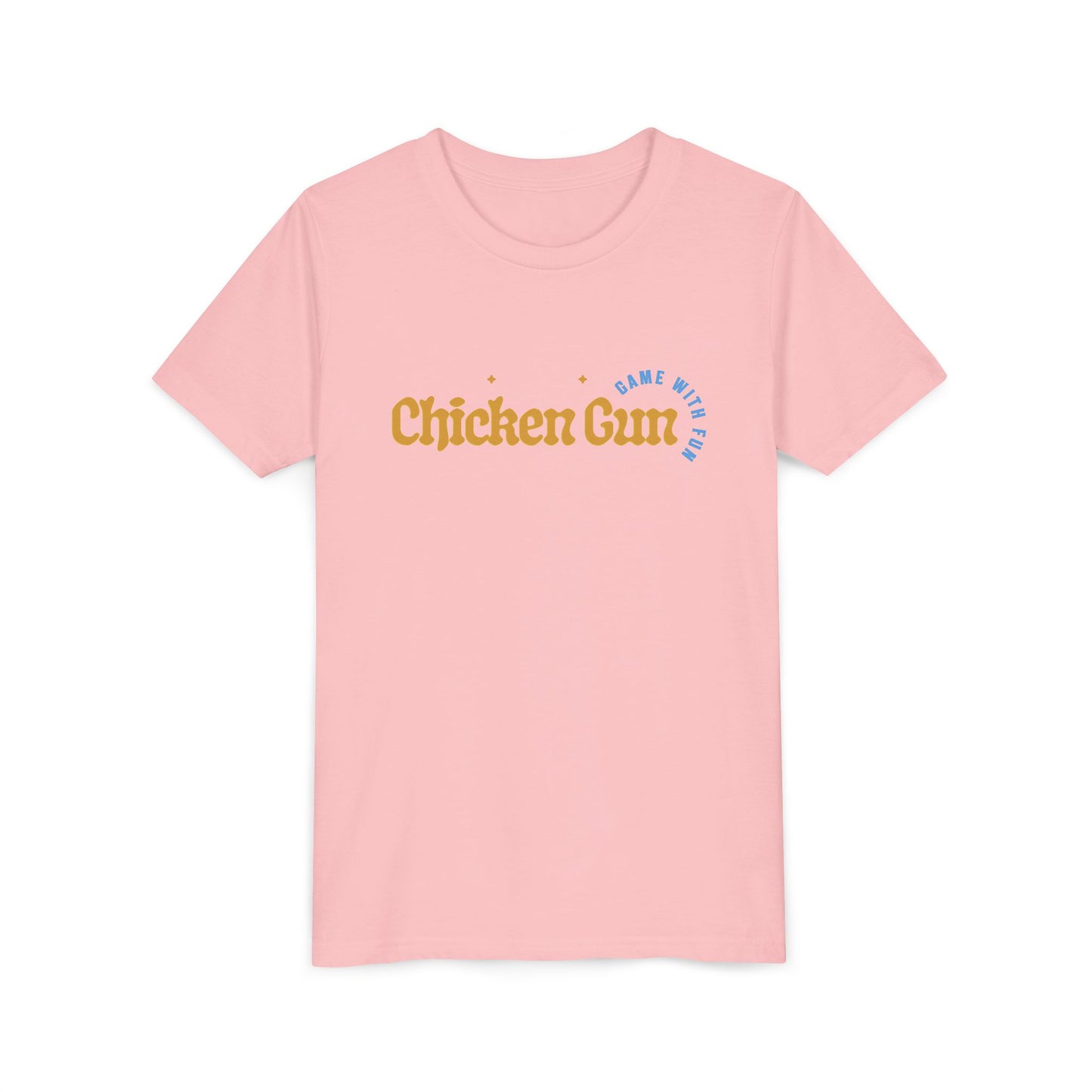Youth Tee — Cute Chicken Gun Character Kids T-Shirt