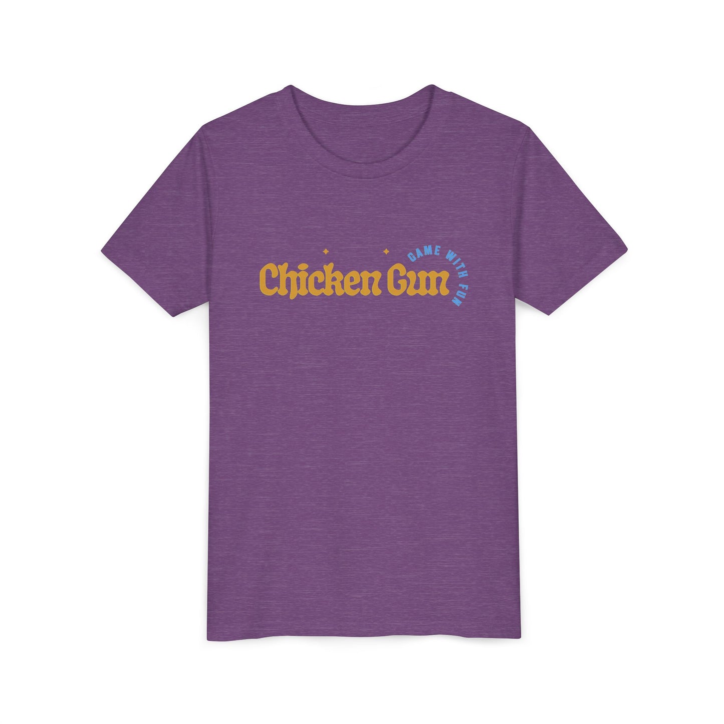 Youth Tee — Cute Chicken Gun Character Kids T-Shirt