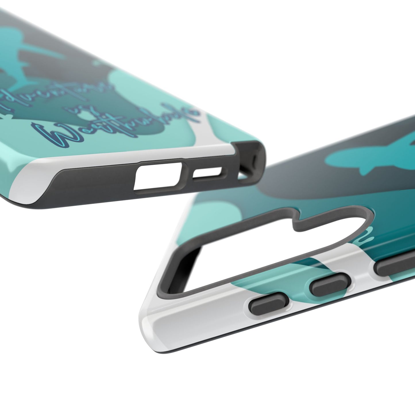 Blue Ocean Phone Case - "Adventure is Worthwhile" Teal Protective Cover