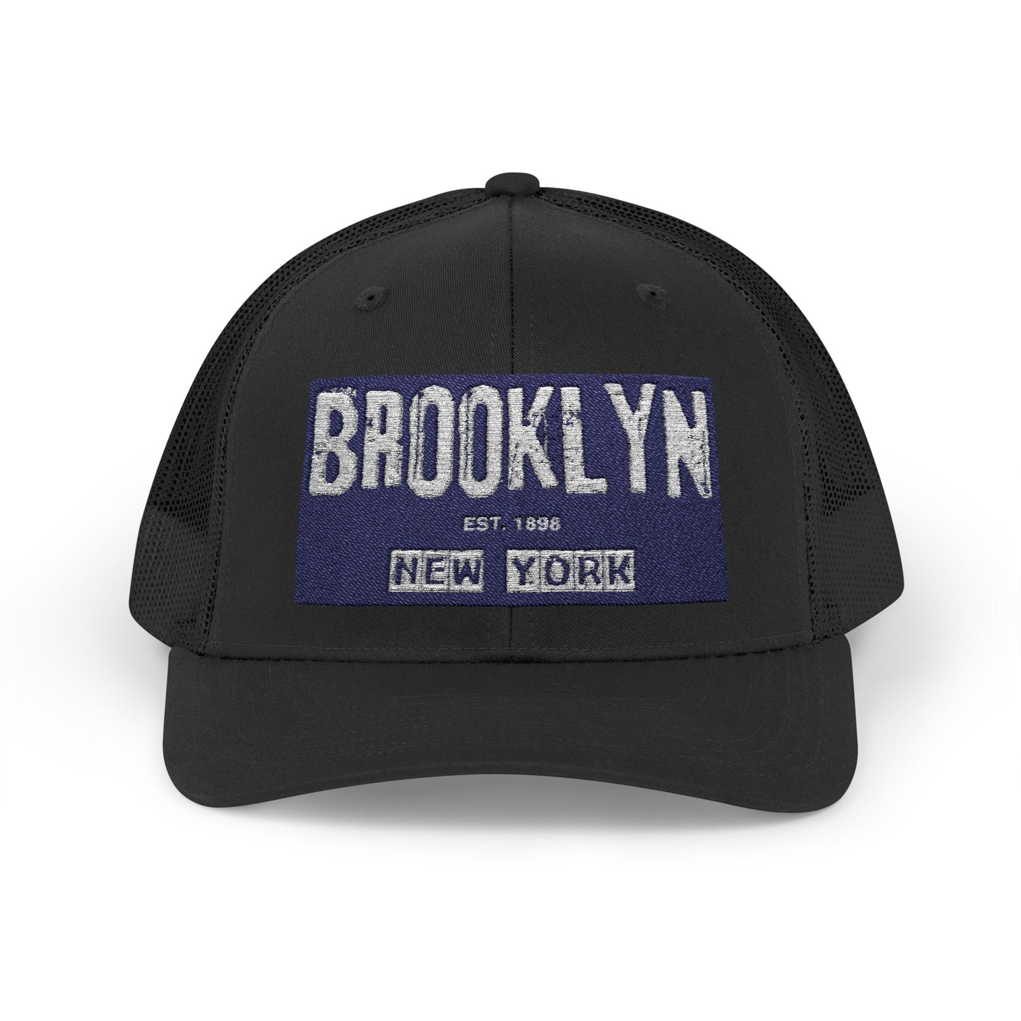 Brooklyn Trucker Cap – Vintage Sequin Patch Snapback