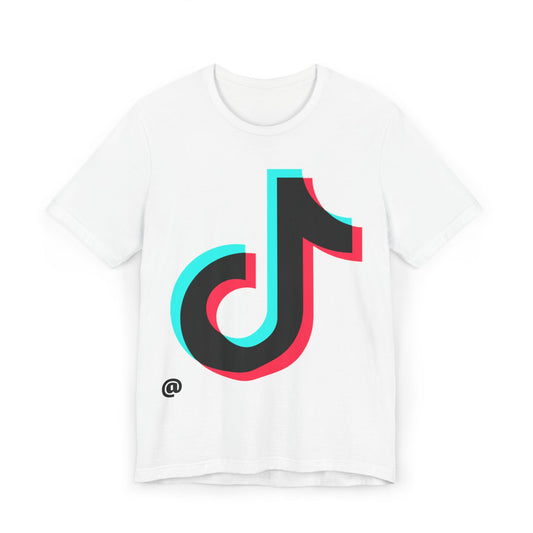 TikTok Logo T-Shirt — Retro 3D Social Media Tee