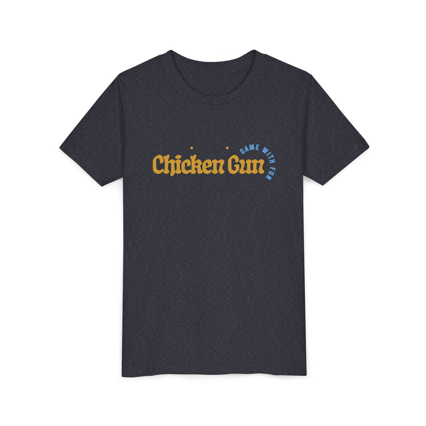 Youth Tee — Cute Chicken Gun Character Kids T-Shirt
