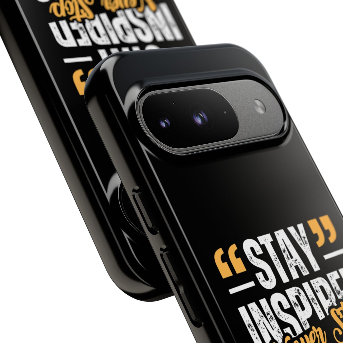 Inspirational Phone Case — “Stay Inspired, Never Stop Creating” Protective Cover
