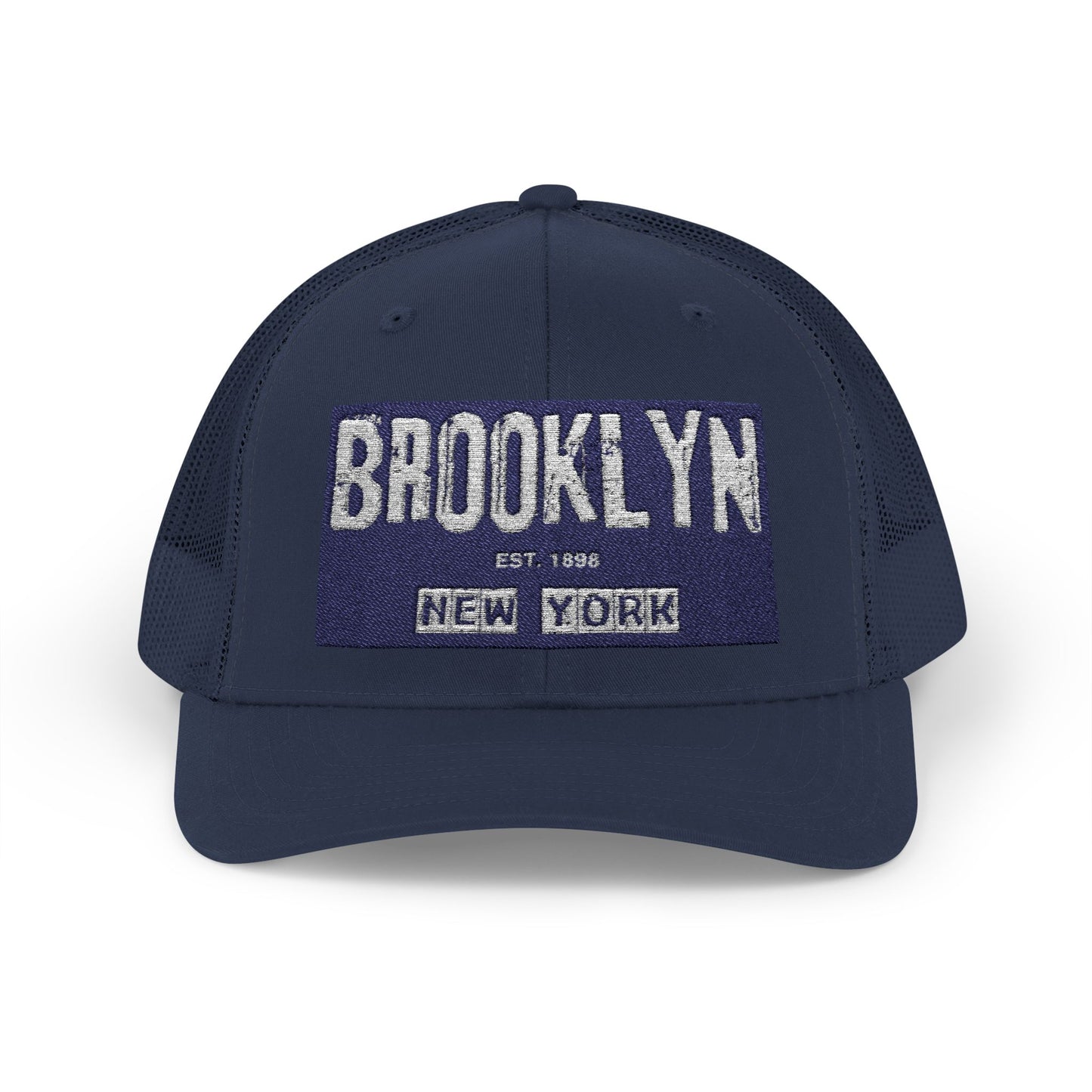 Brooklyn Trucker Cap – Vintage Sequin Patch Snapback
