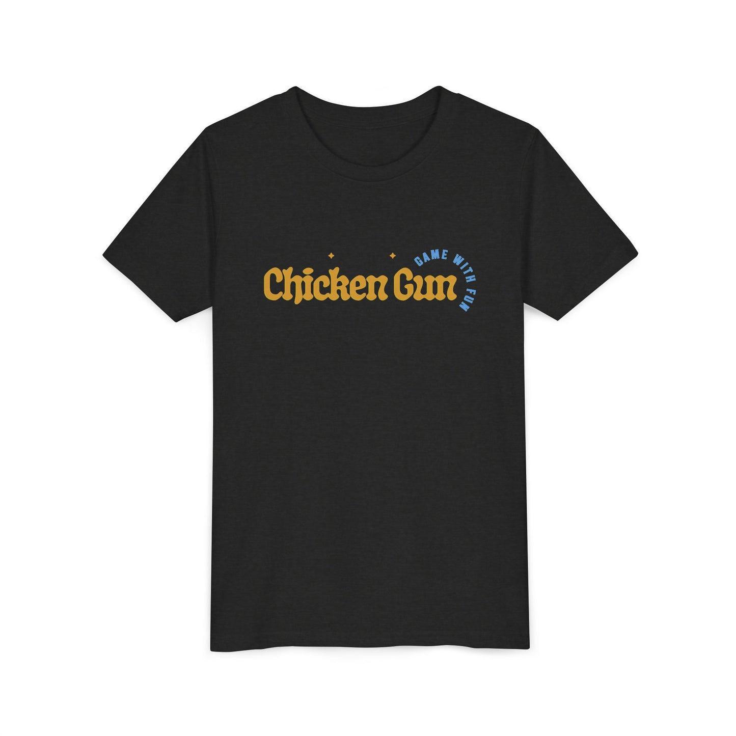 Youth Tee — Cute Chicken Gun Character Kids T-Shirt