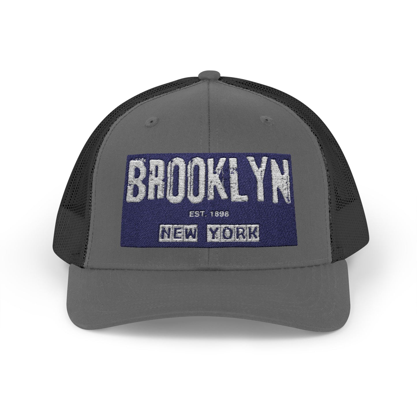 Brooklyn Trucker Cap – Vintage Sequin Patch Snapback
