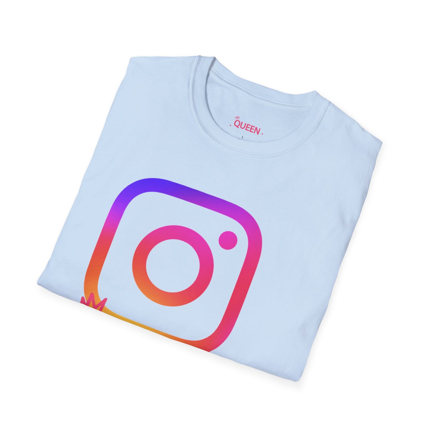 Instagram Queen T-Shirt — "Queen" Social Media Tee with Custom @handle