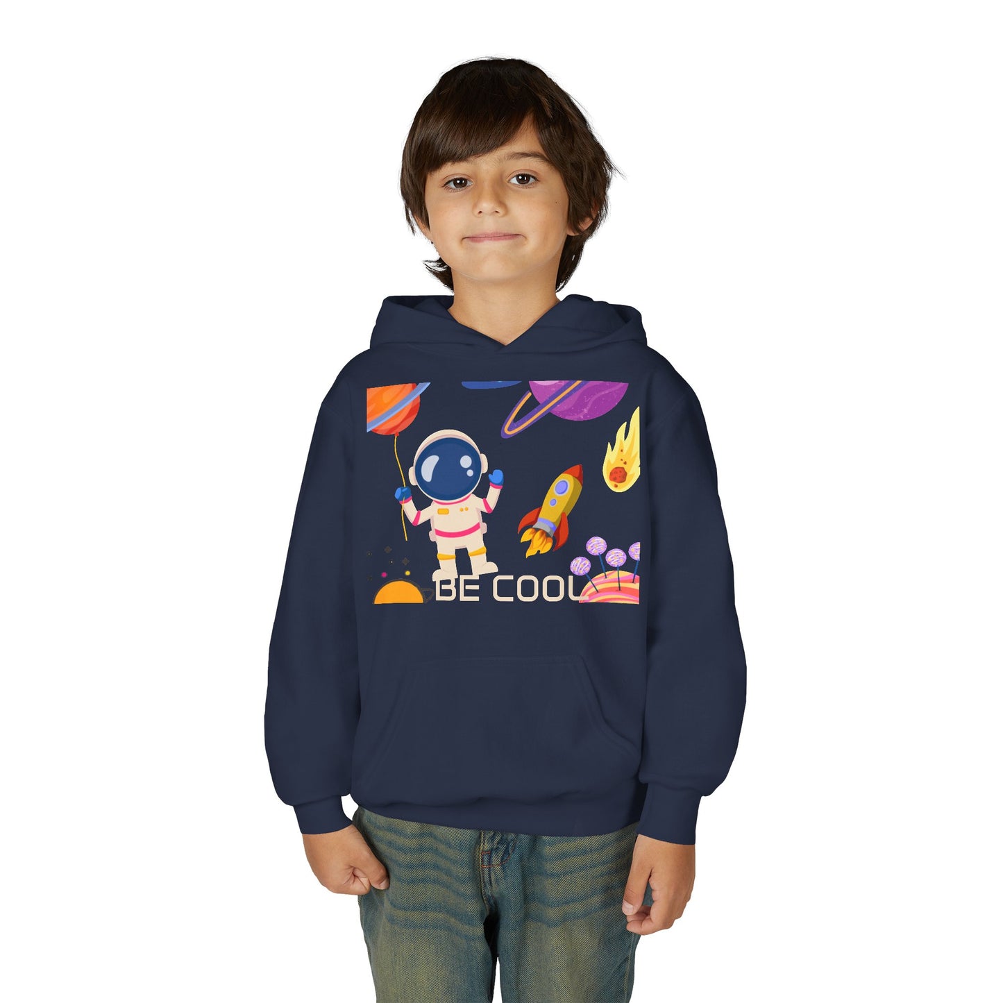 Kids Space Hoodie – Cute Astronaut Rocket Sweatshirt for Boys & Girls - Custom design