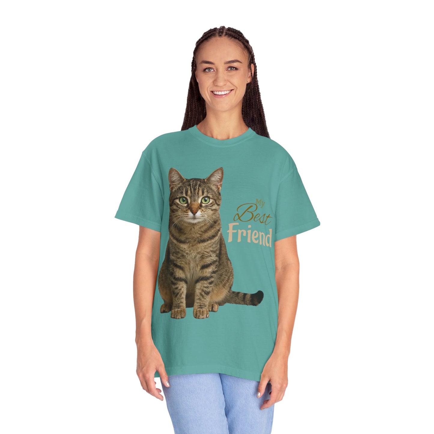 Pet Custom Image and Name Cat, Dog etc “My Best Friend” T-Shirt