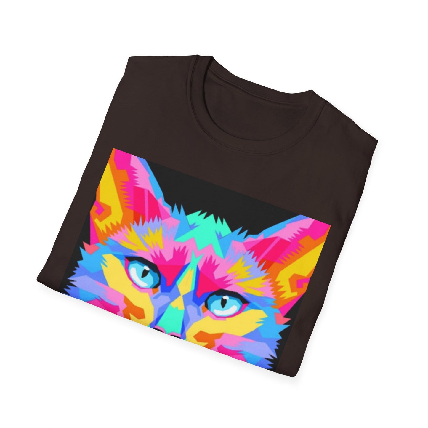Colorful Pop Art Cat T-Shirt — "Best Friend" Graphic Tee