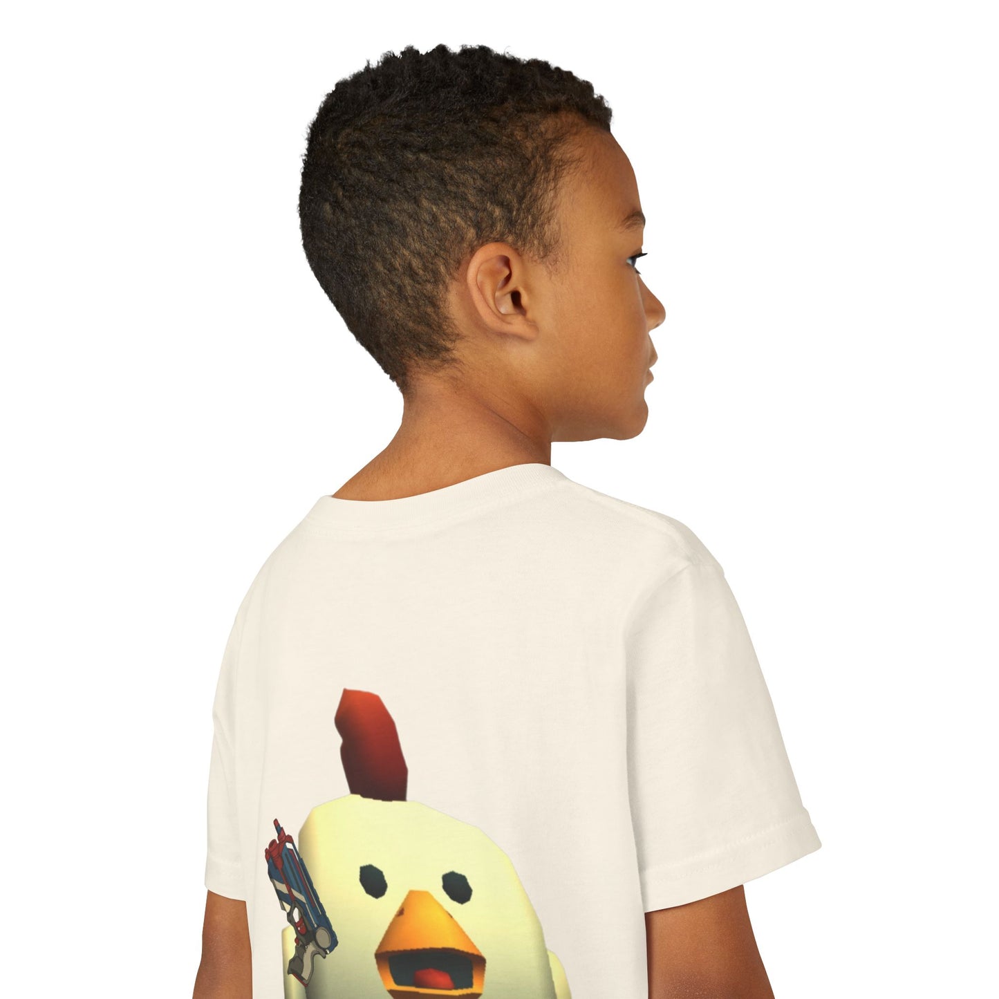 Youth Tee — Cute Chicken Gun Character Kids T-Shirt