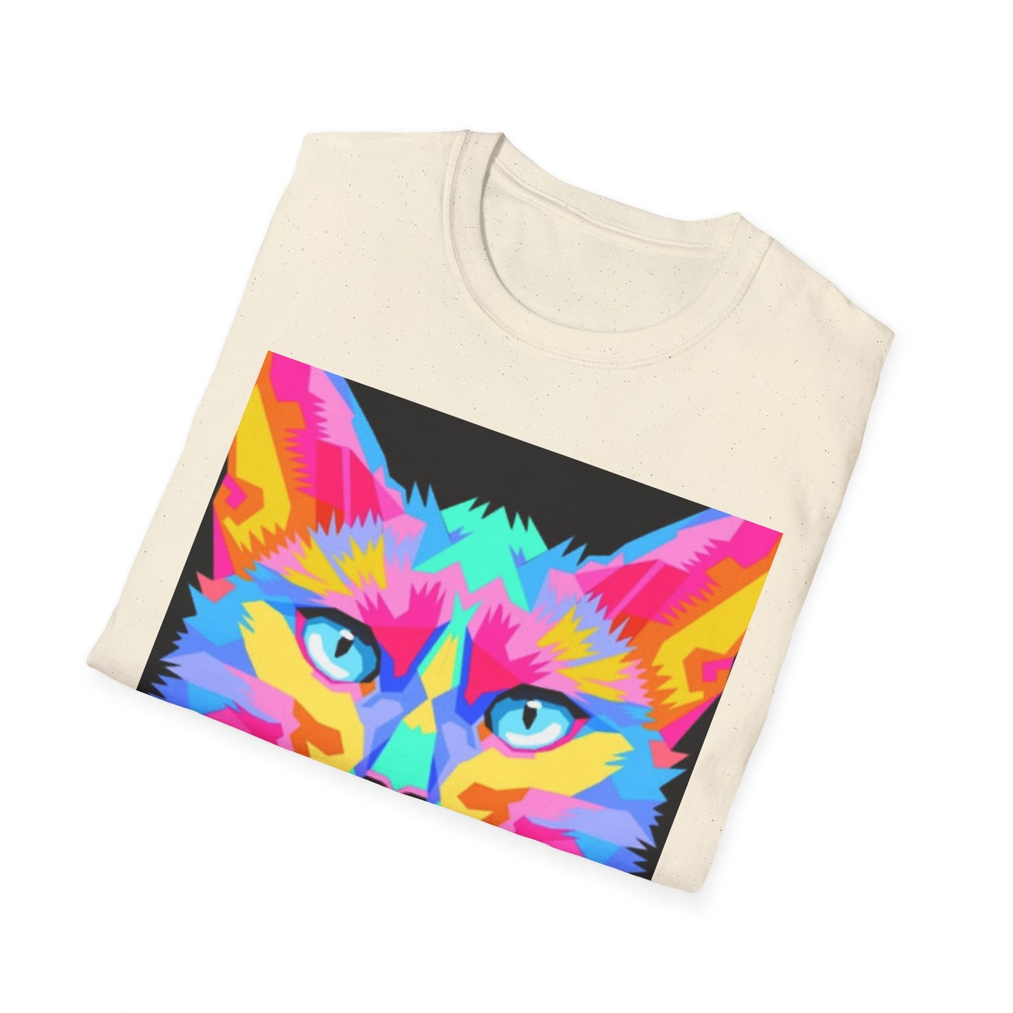Colorful Pop Art Cat T-Shirt — "Best Friend" Graphic Tee
