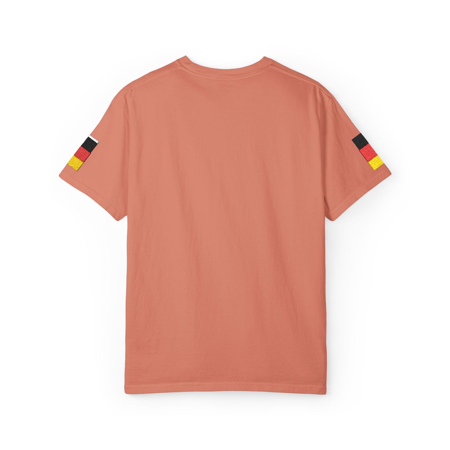 Germany Flag Pocket T-Shirt — German Pride Tee with Sleeve Flags