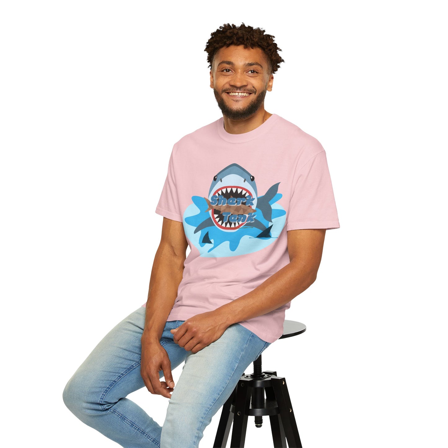 Shark Graphic T-Shirt — 'Shark' Ocean Illustration Tee