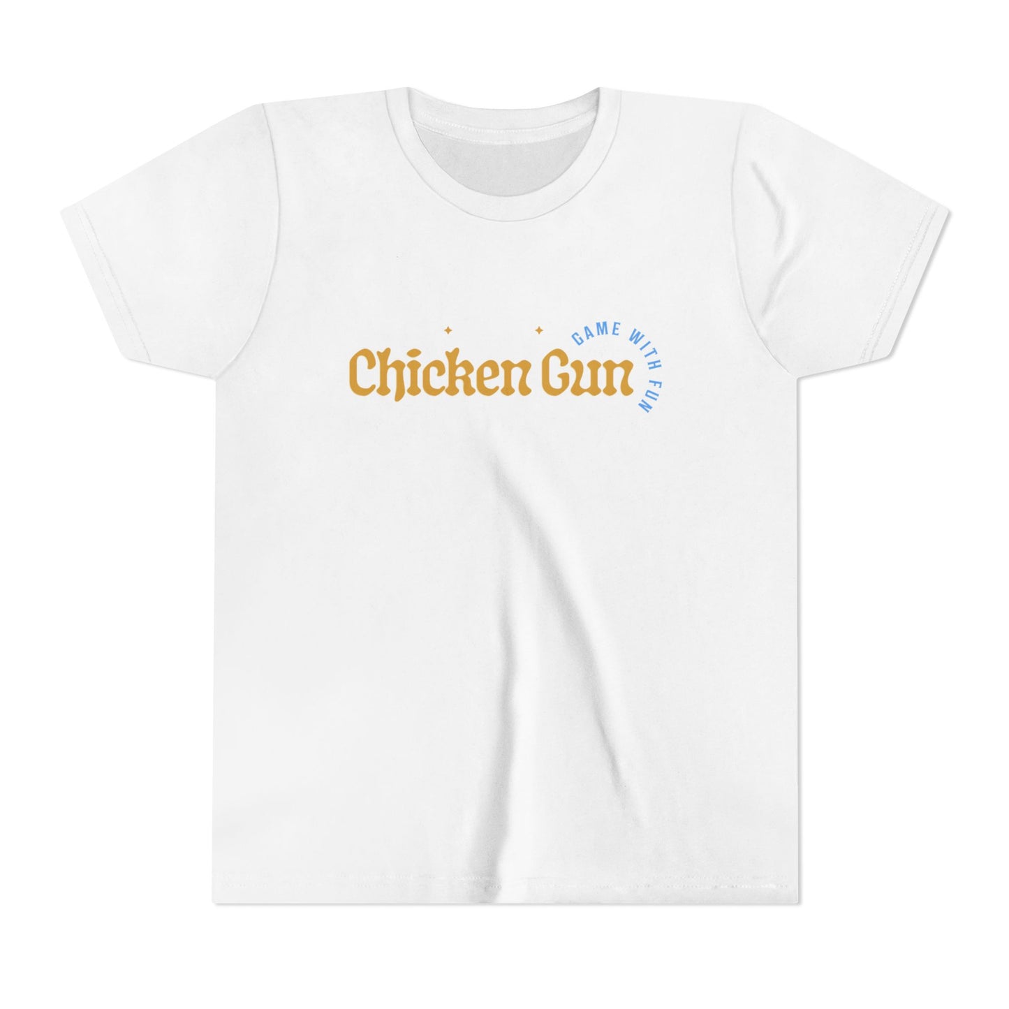 Youth Tee — Cute Chicken Gun Character Kids T-Shirt