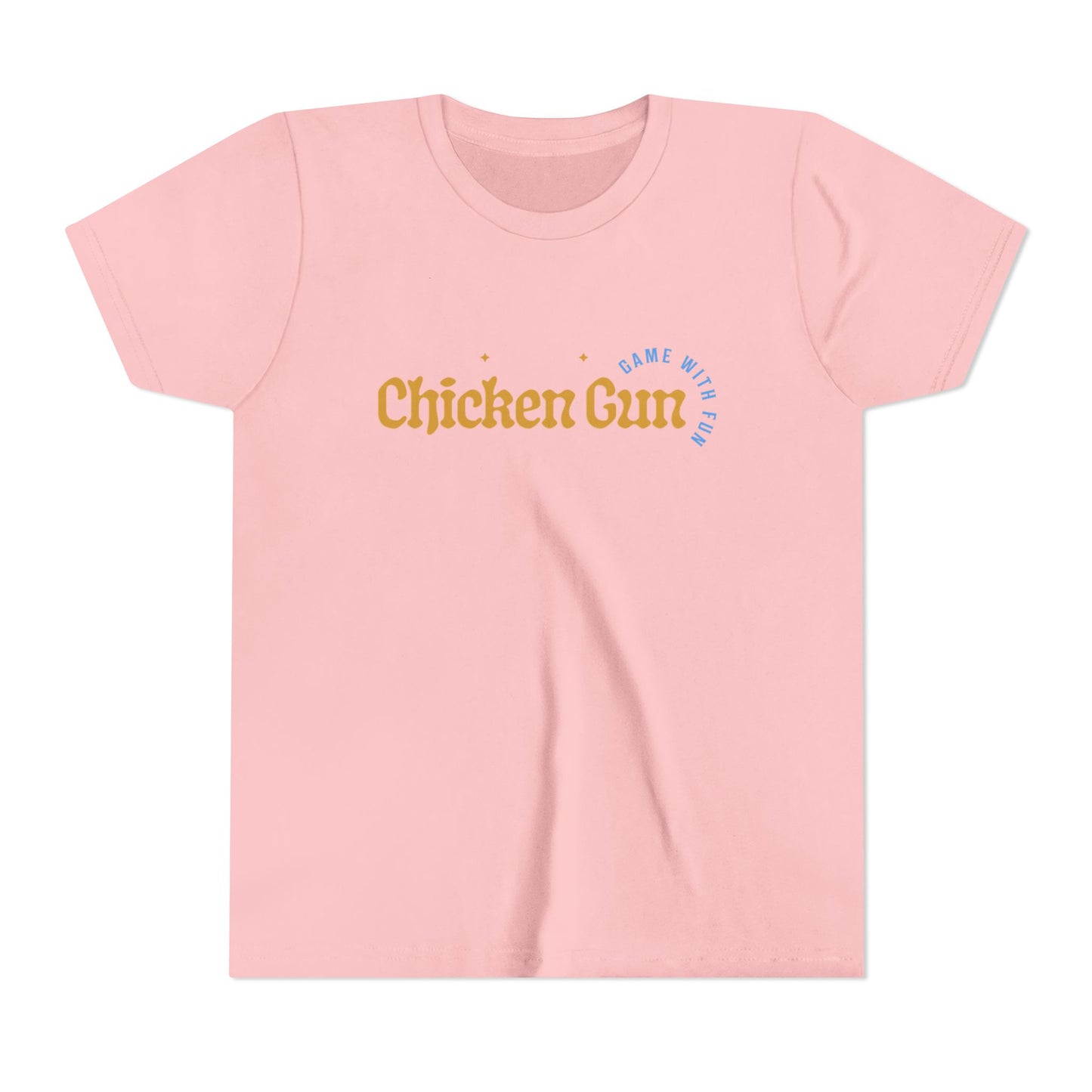 Youth Tee — Cute Chicken Gun Character Kids T-Shirt
