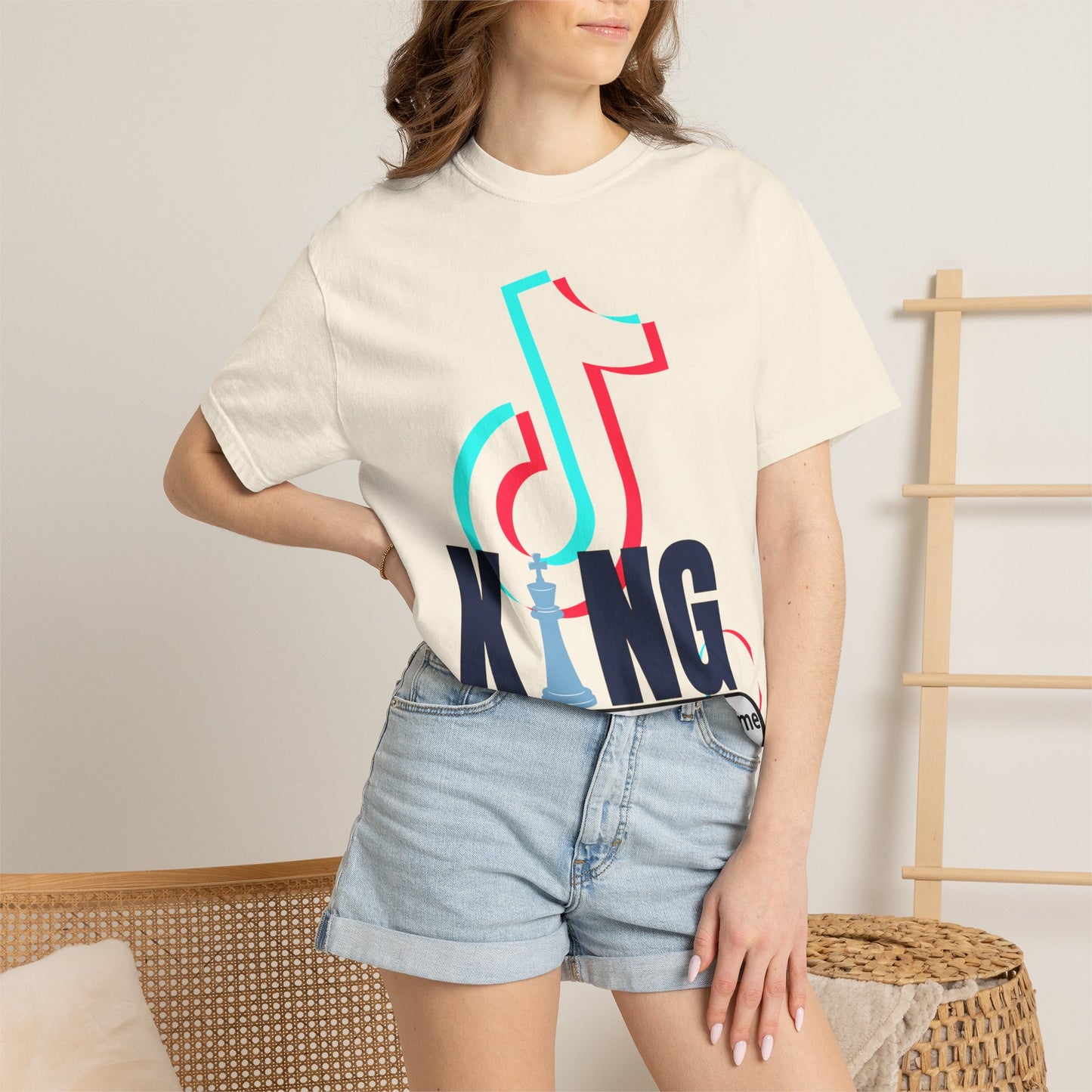 TikTok King T-Shirt — Custom Channel Name Music Tee Tiktok custom Name Tee