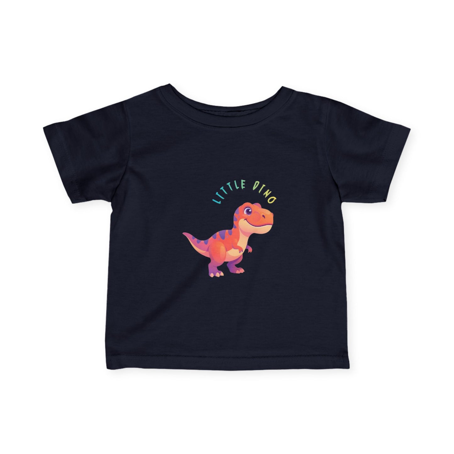 Infant T-Shirt — Colorful 'Little T-Rex' Dino Tee for Babies
