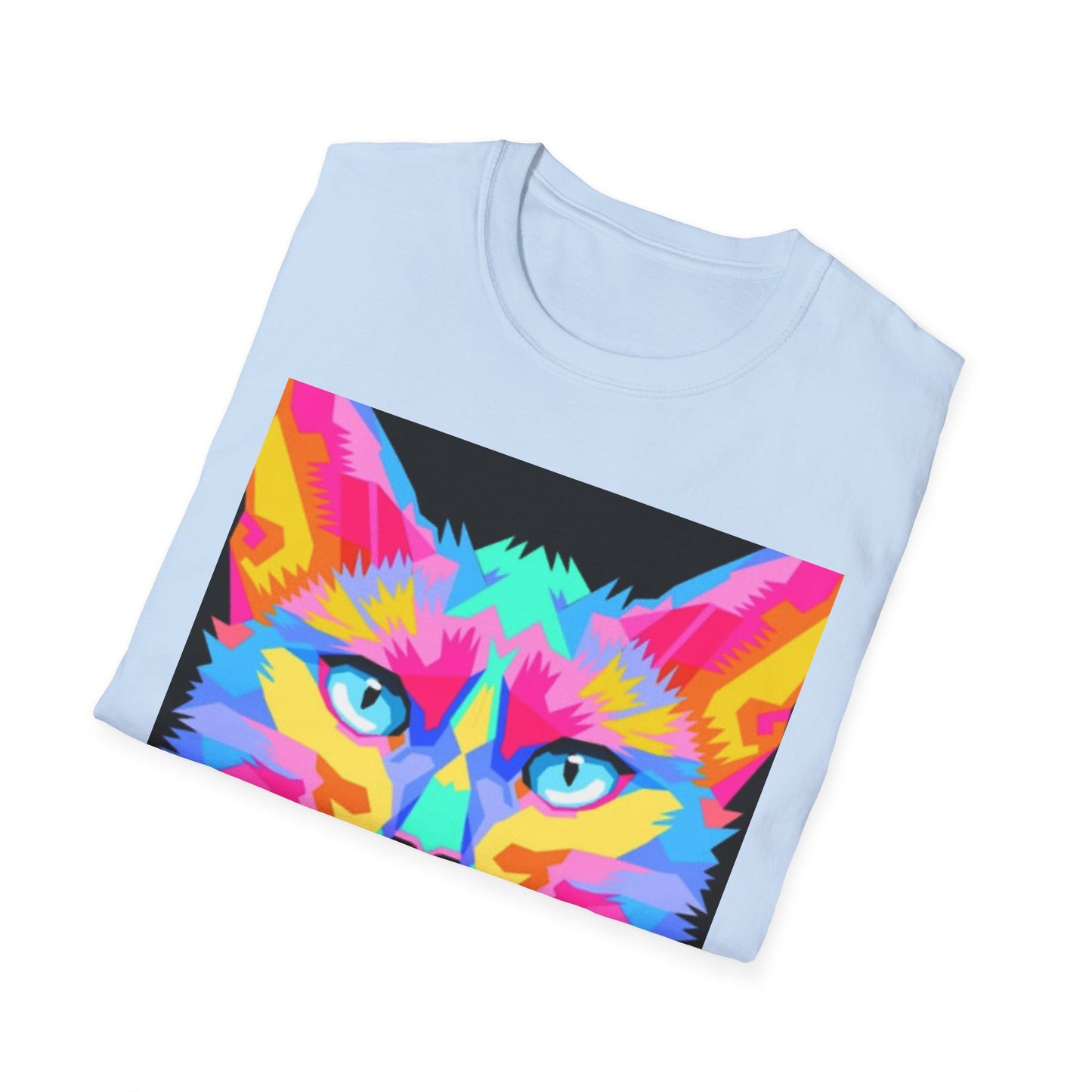 Colorful Pop Art Cat T-Shirt — "Best Friend" Graphic Tee