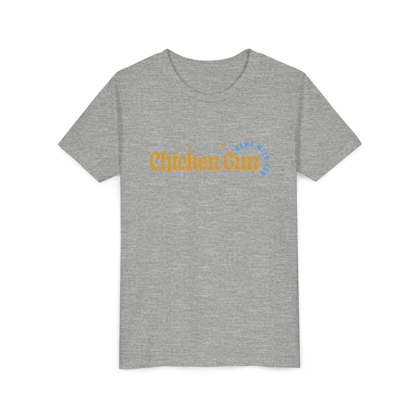 Youth Tee — Cute Chicken Gun Character Kids T-Shirt