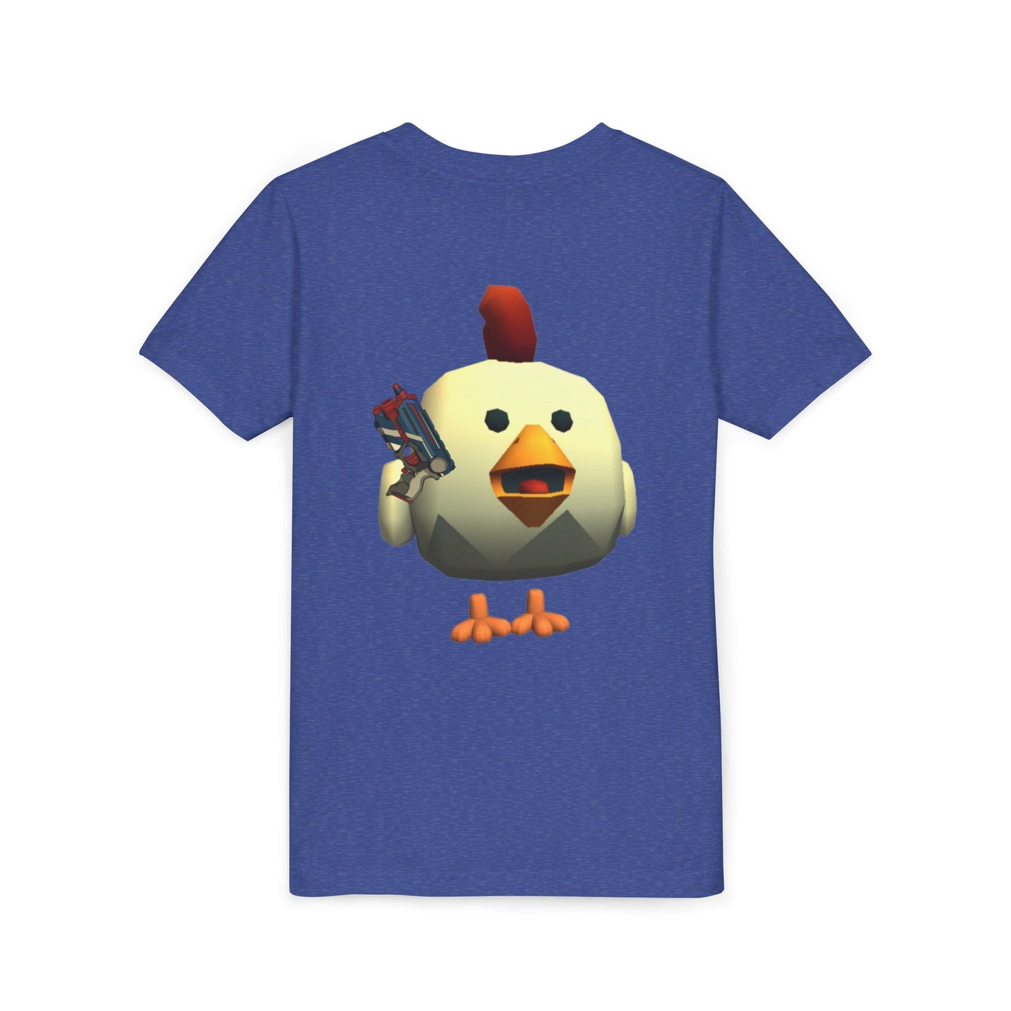 Youth Tee — Cute Chicken Gun Character Kids T-Shirt
