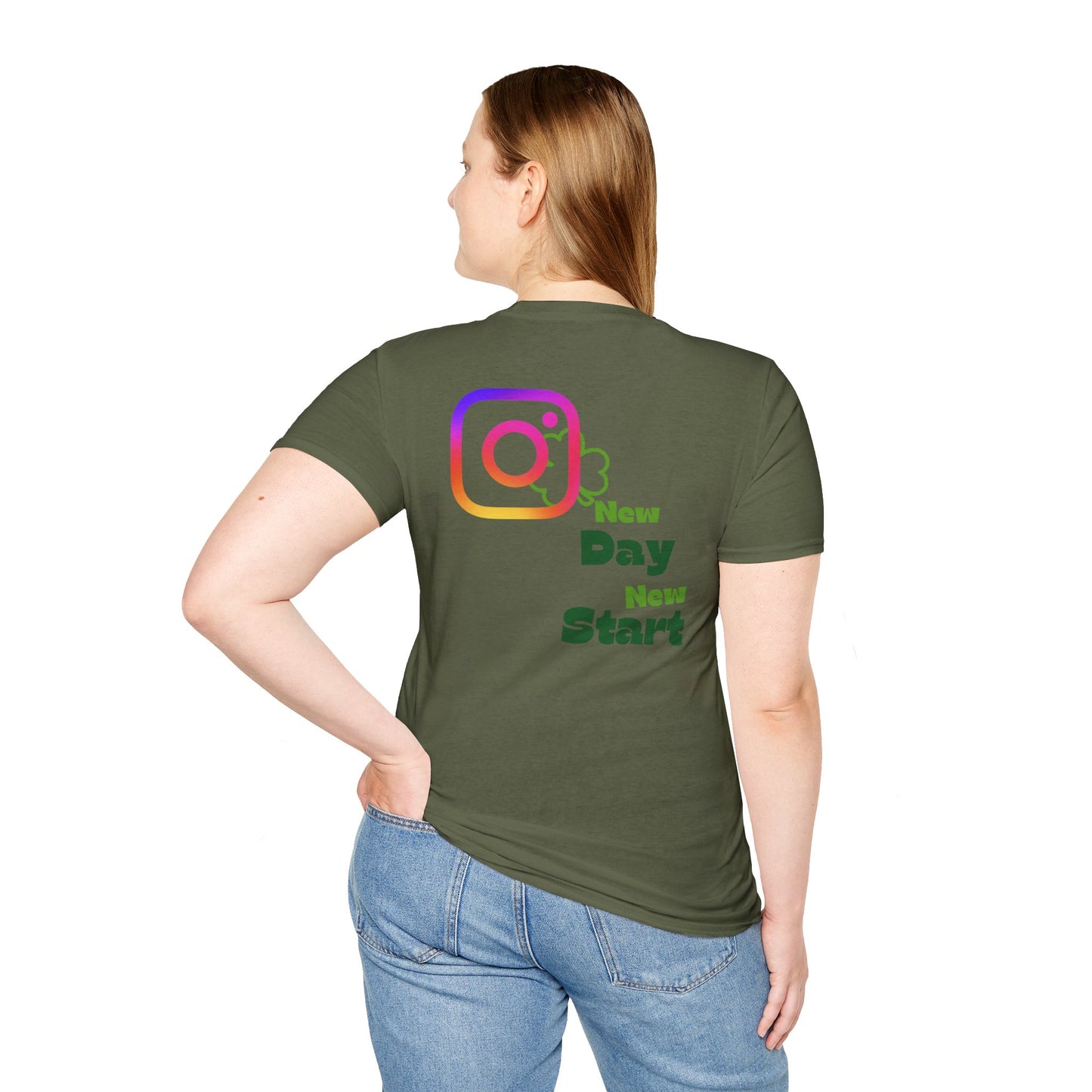 Instagram Queen T-Shirt — "Queen" Social Media Tee with Custom @handle