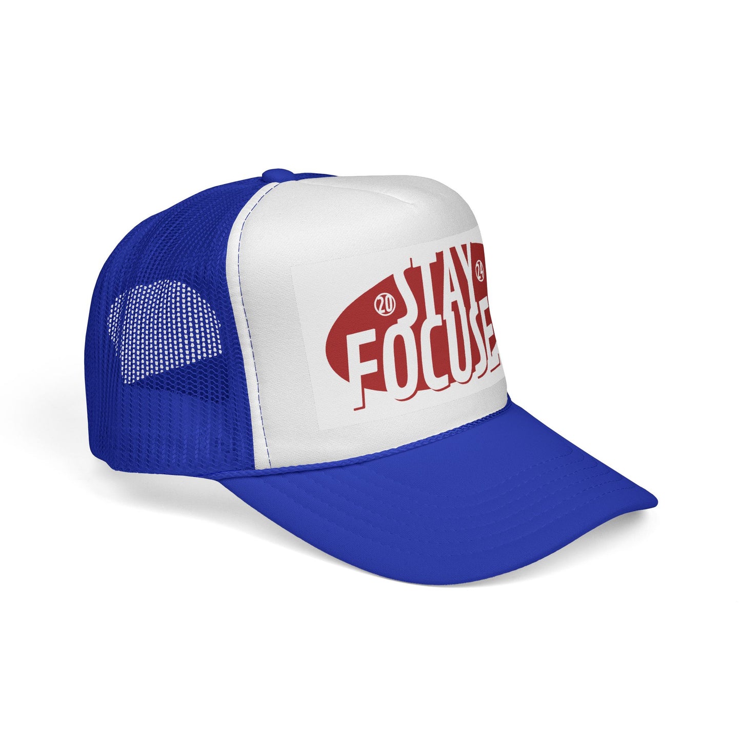 Stay Focused Trucker Cap — Motivational Mesh Hat for Productivity & Daily Wear