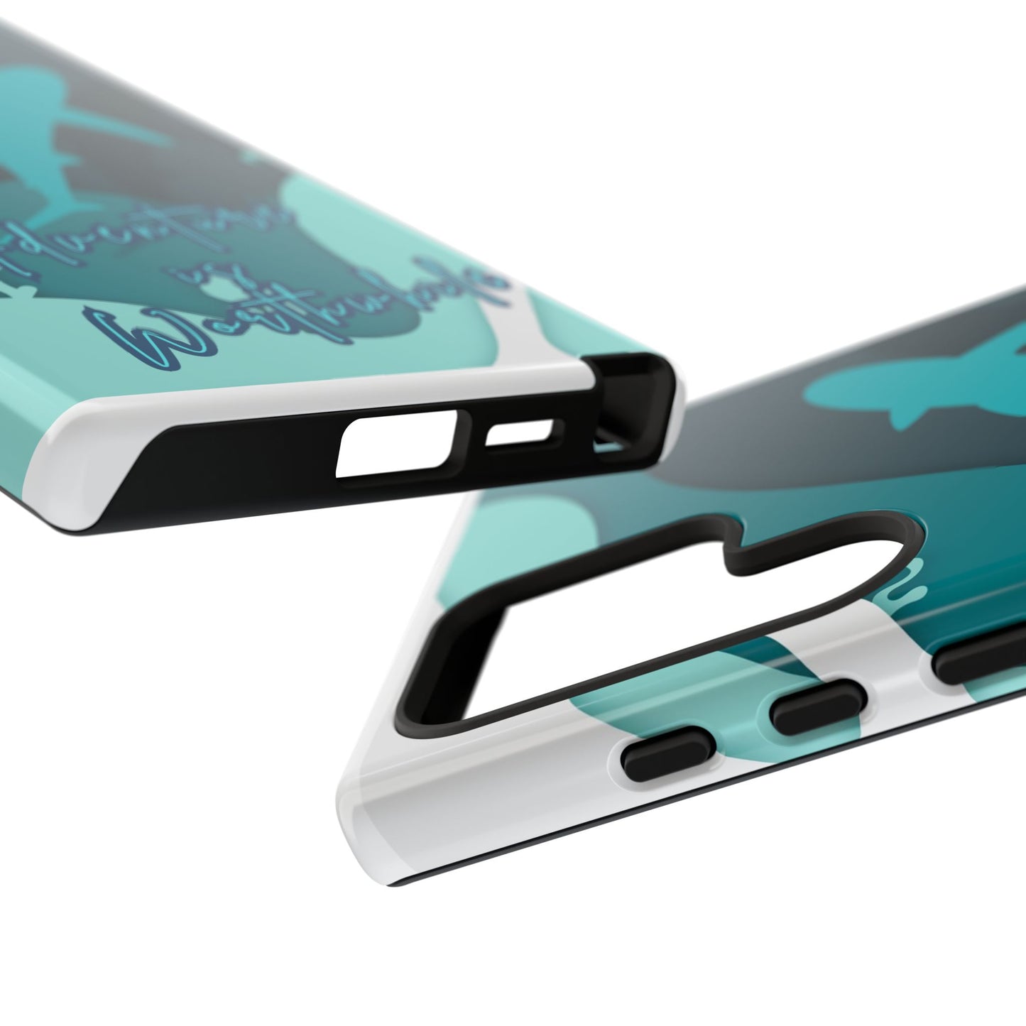 Blue Ocean Phone Case - "Adventure is Worthwhile" Teal Protective Cover