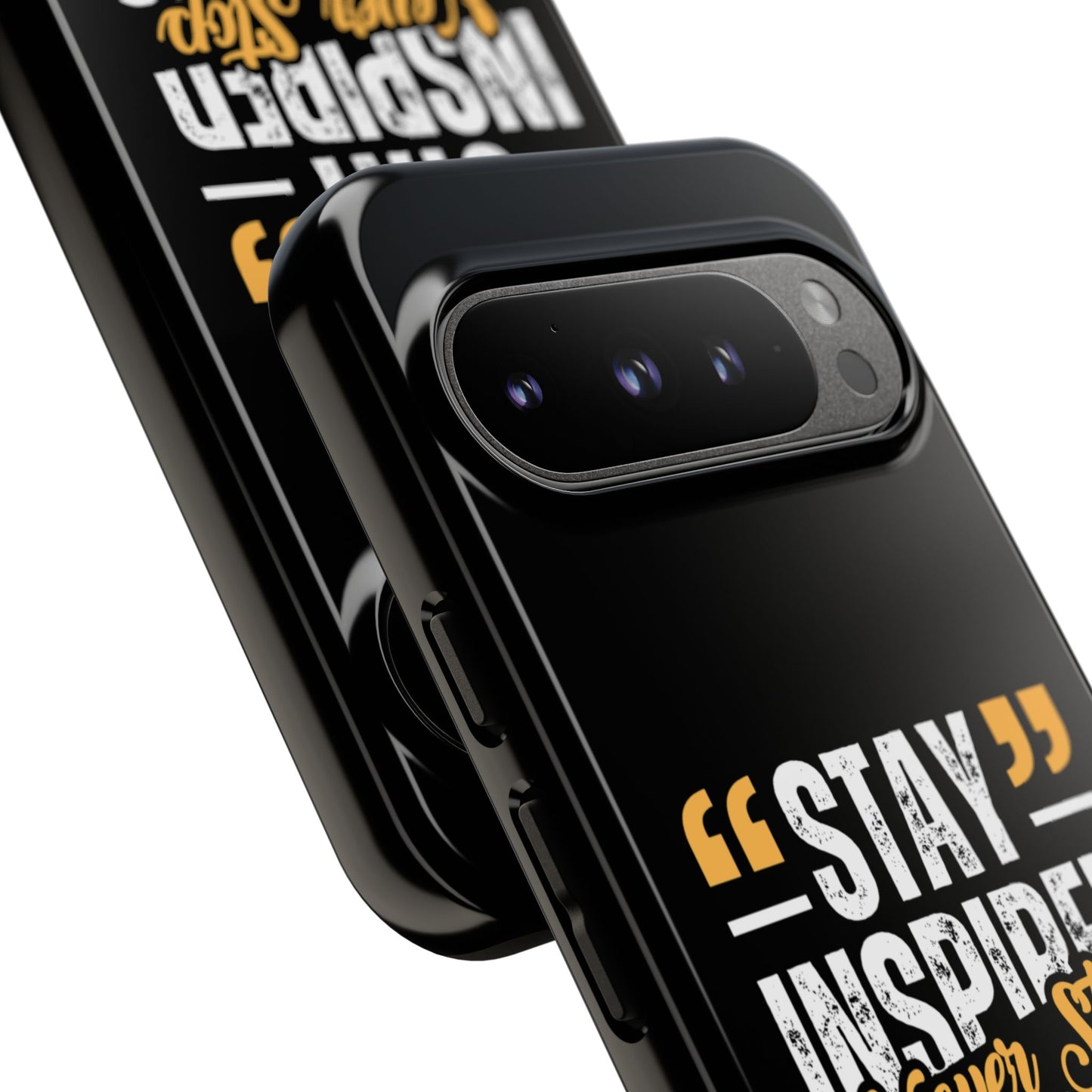 Inspirational Phone Case — “Stay Inspired, Never Stop Creating” Protective Cover