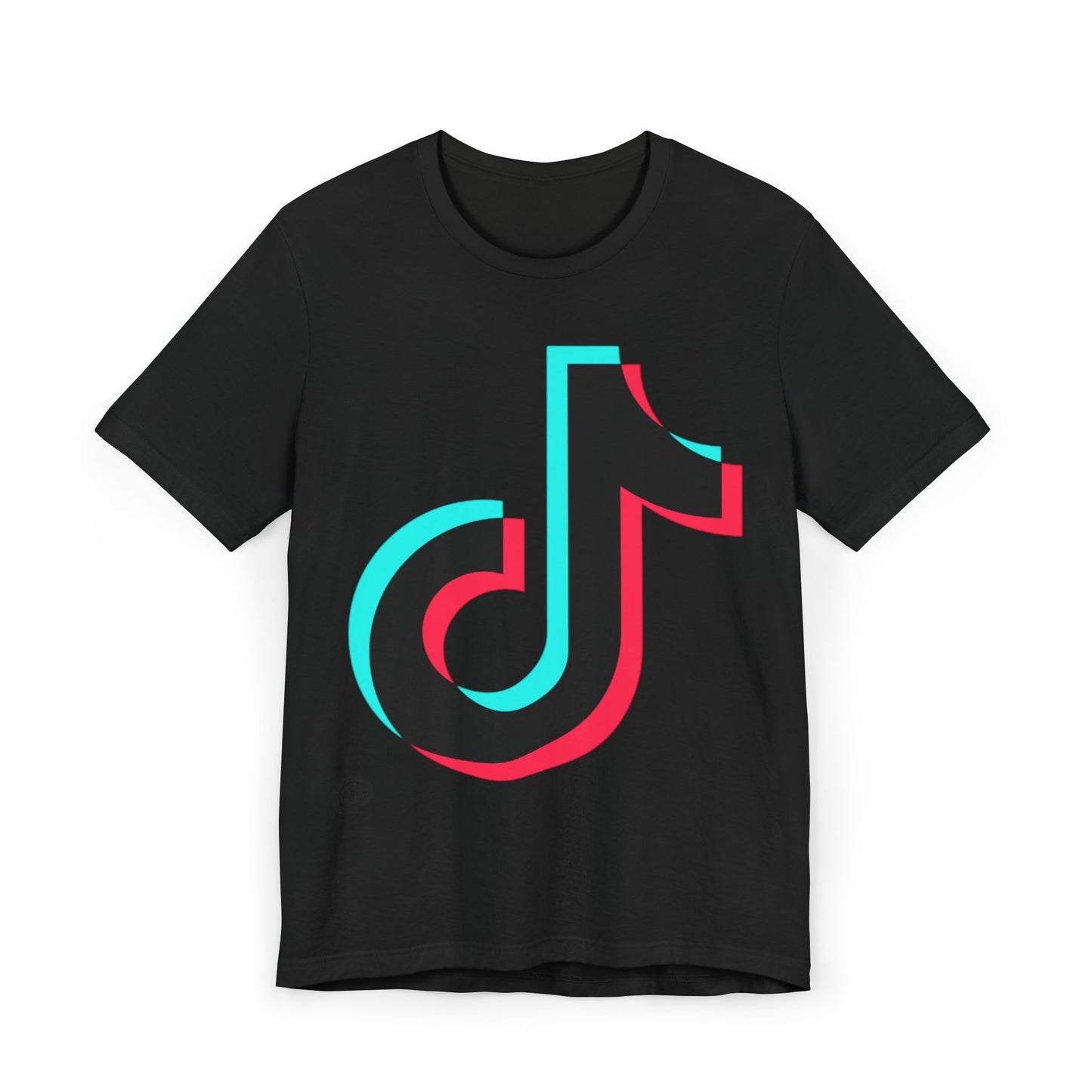 TikTok Logo T-Shirt — Retro 3D Social Media Tee