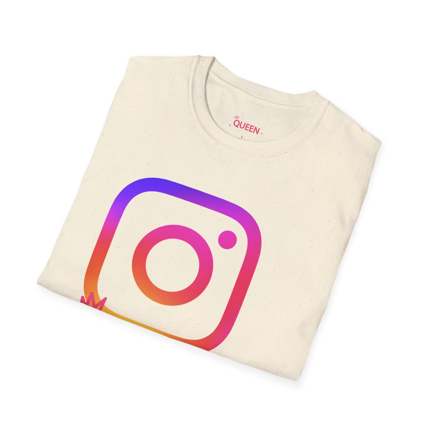 Instagram Queen T-Shirt — "Queen" Social Media Tee with Custom @handle