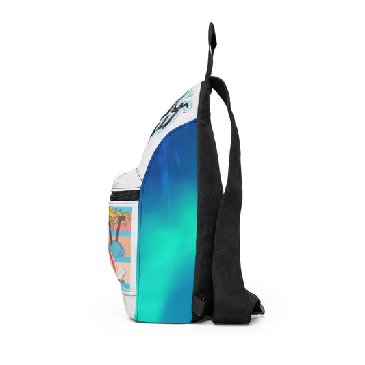 Chill Out 'Travel' Beach Graphic Sling Bag — Casual Summer Crossbody