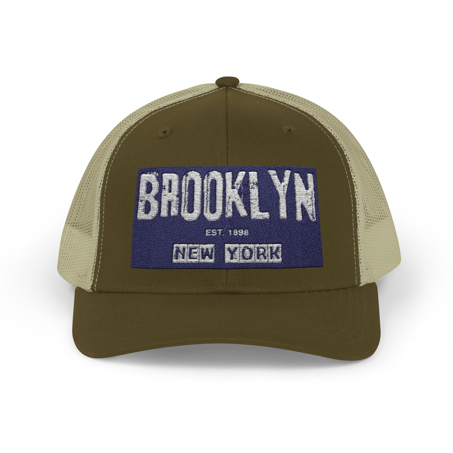 Brooklyn Trucker Cap – Vintage Sequin Patch Snapback