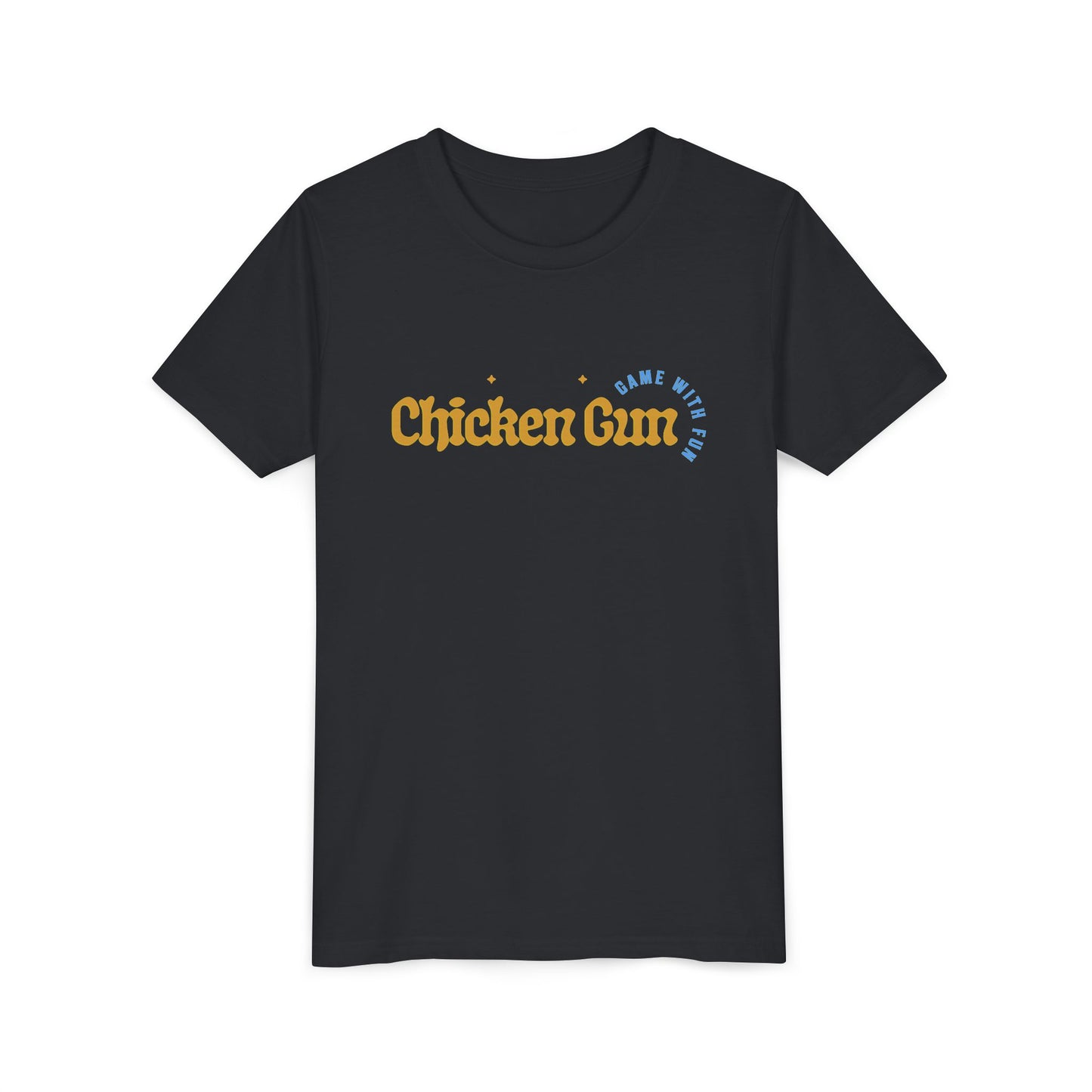 Youth Tee — Cute Chicken Gun Character Kids T-Shirt
