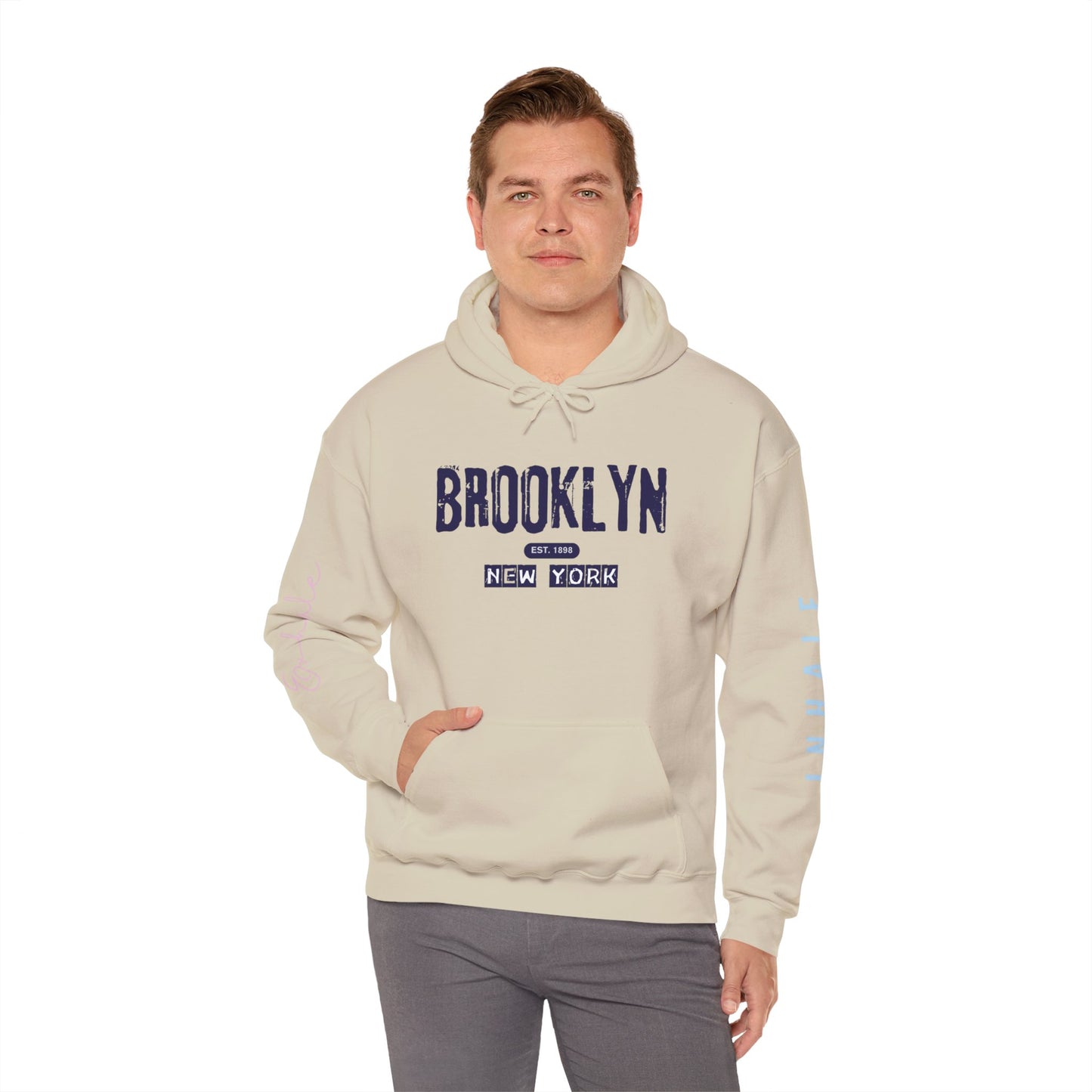 Brooklyn NY Vintage Logo Hoodie — New York City Streetwear Pullover