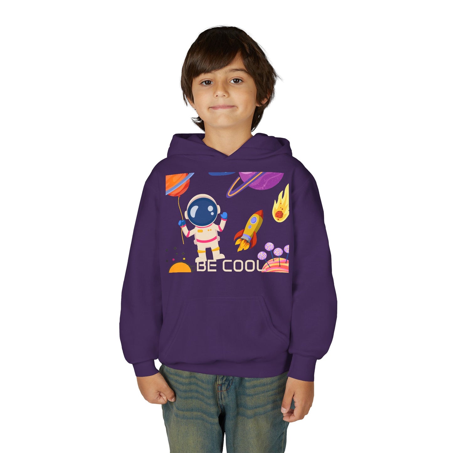 Kids Space Hoodie – Cute Astronaut Rocket Sweatshirt for Boys & Girls - Custom design