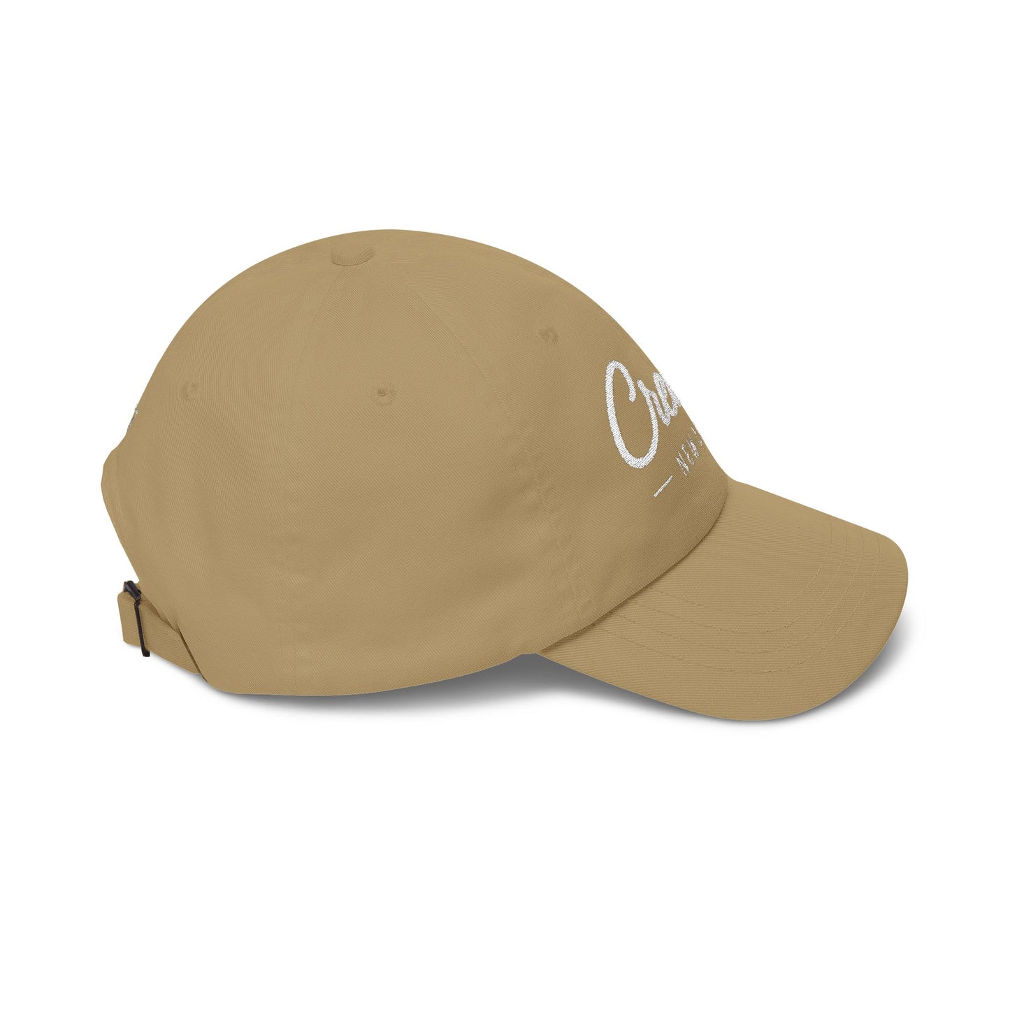 Create New Life — Embroidered White Baseball Cap for Regular Use