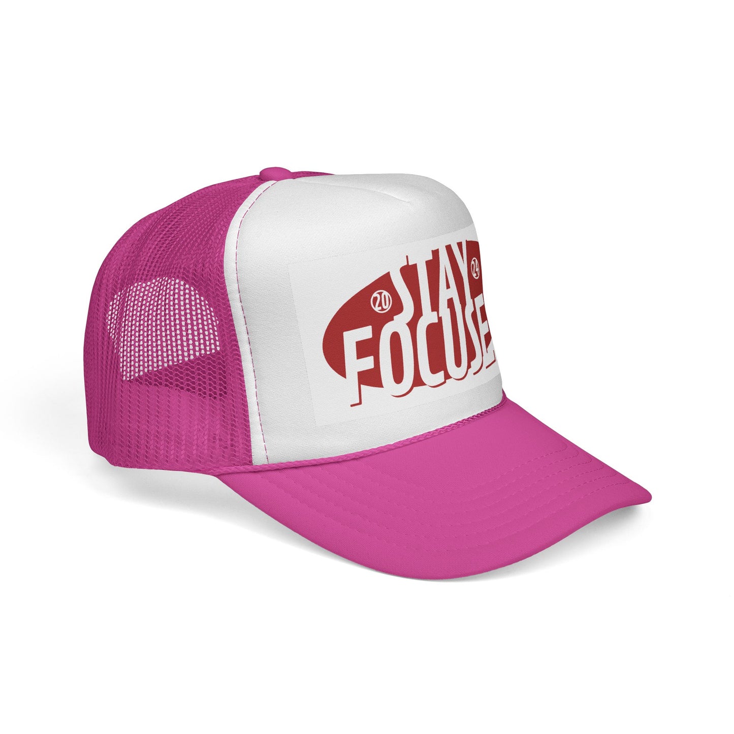 Stay Focused Trucker Cap — Motivational Mesh Hat for Productivity & Daily Wear