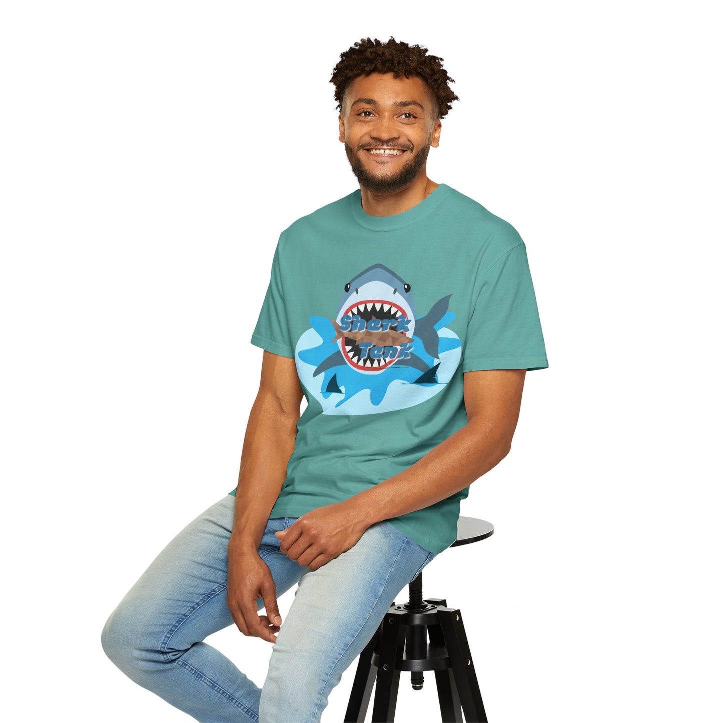 Shark Graphic T-Shirt — 'Shark' Ocean Illustration Tee