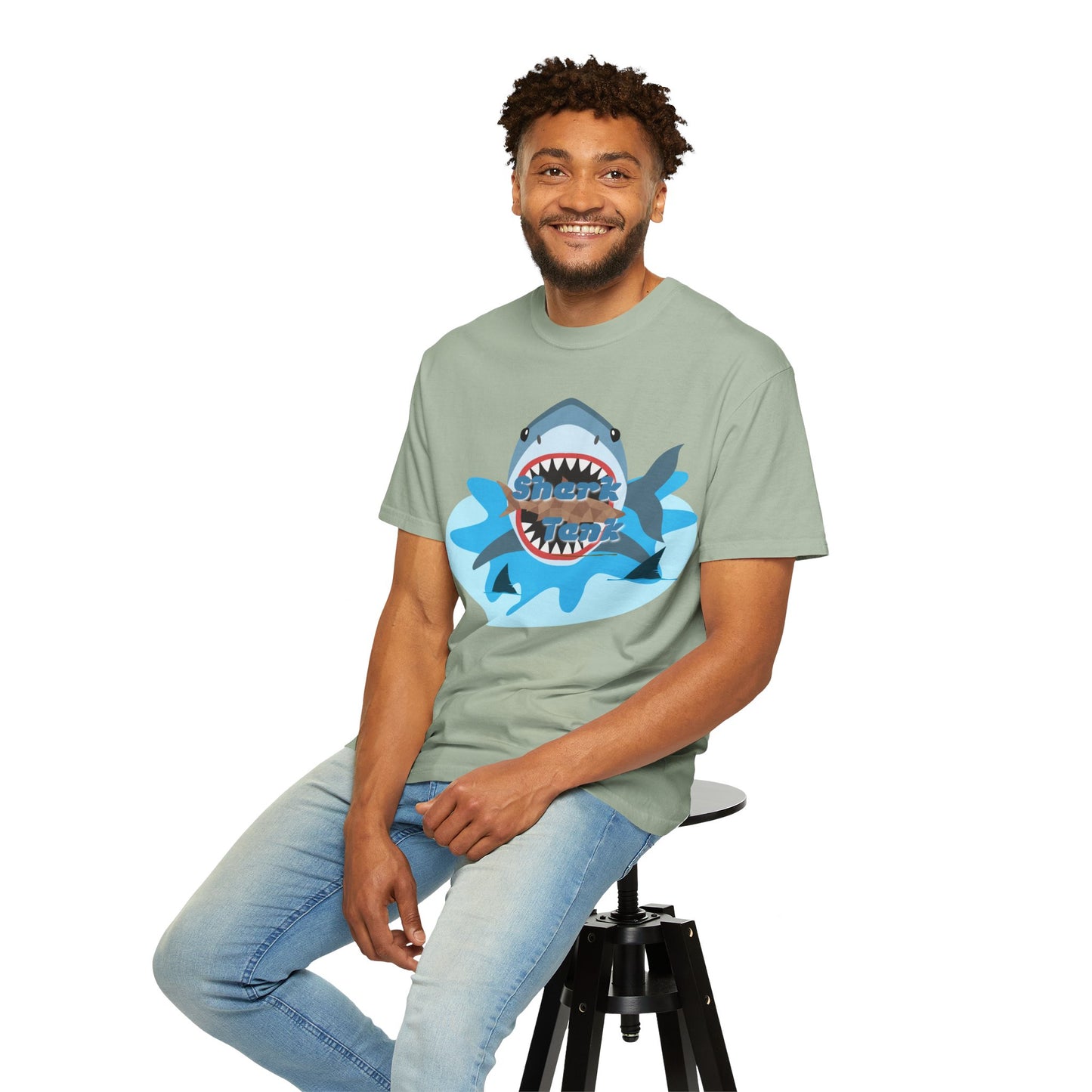 Shark Graphic T-Shirt — 'Shark' Ocean Illustration Tee