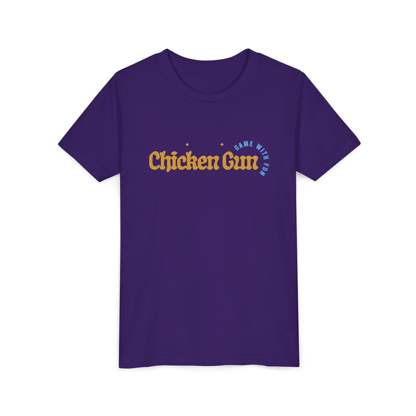 Youth Tee — Cute Chicken Gun Character Kids T-Shirt