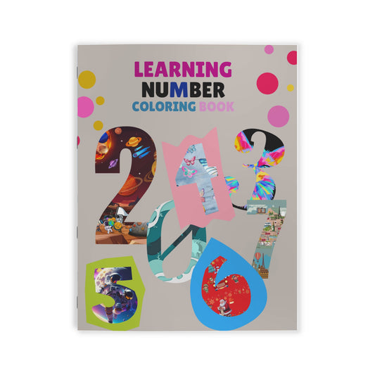 Number Learning Coloring Book — Kids Educational Numbers Activity Book